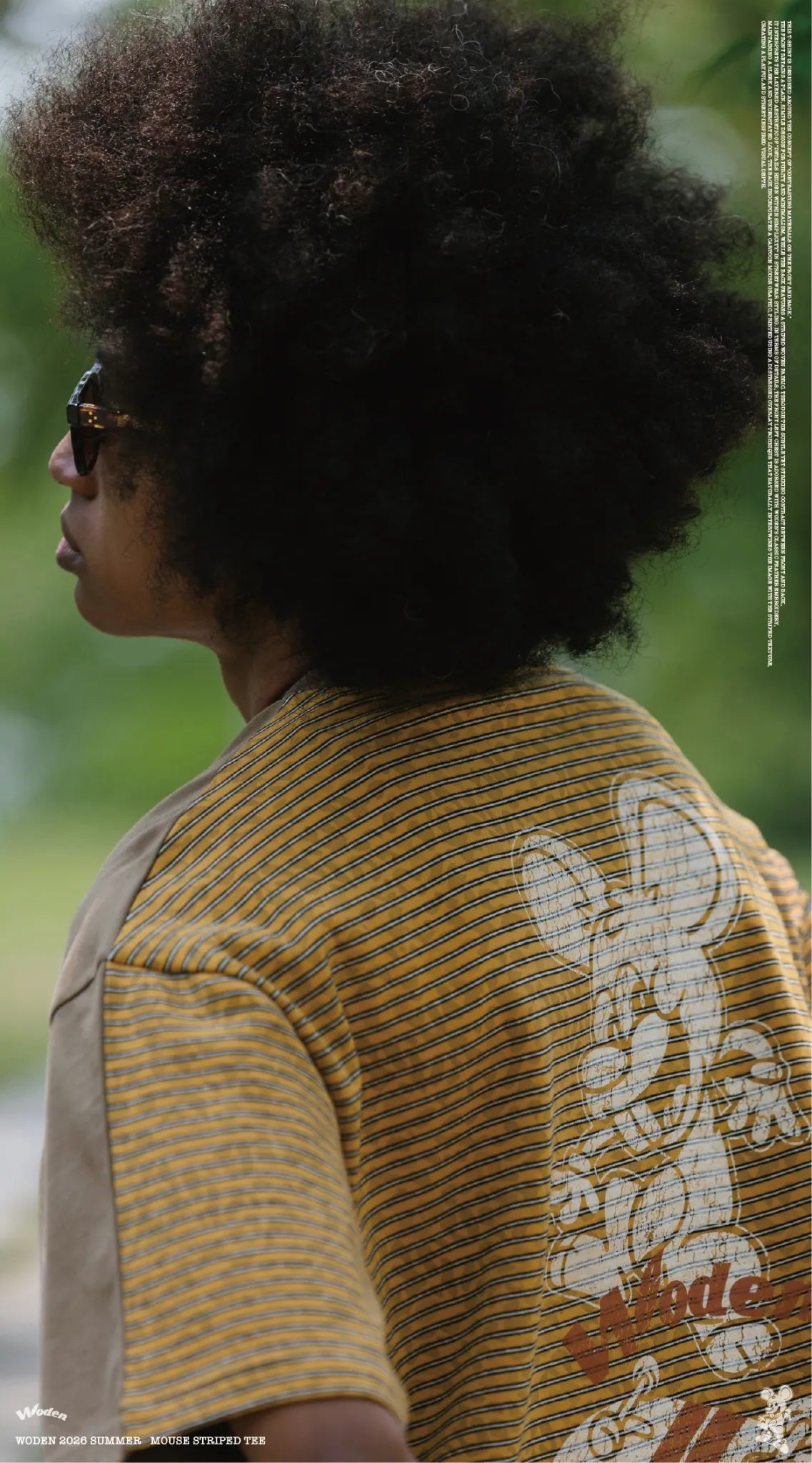 WODEN 2026 Spring & Summer 032 Mouse Striped Tee