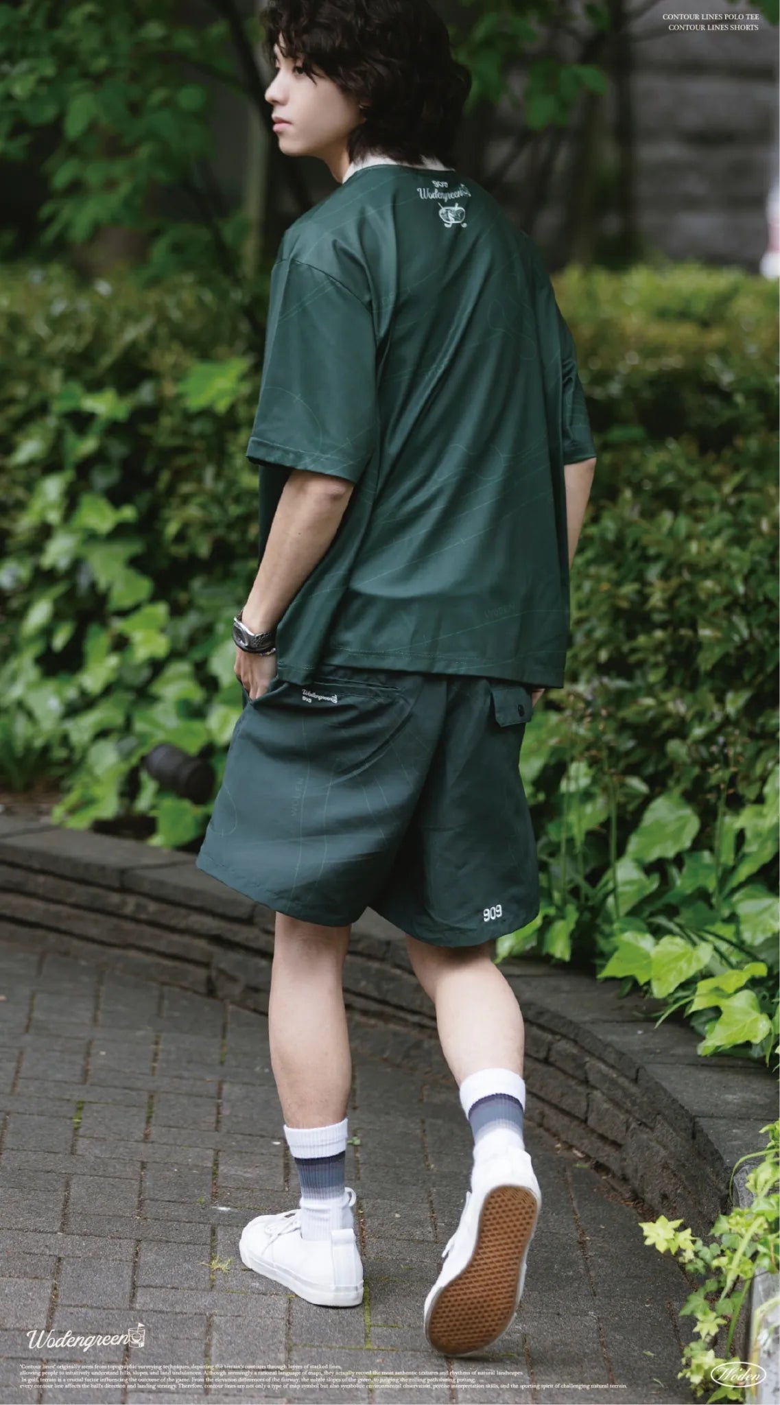 WODEN 2026 Spring & Summer 037 Contour Lines Polo Tee