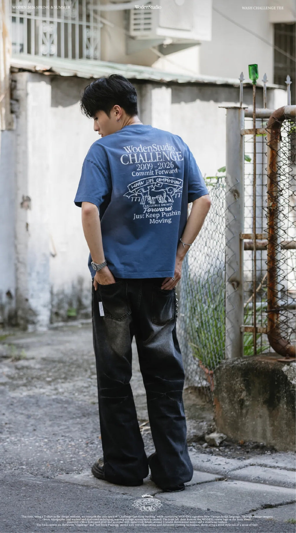 WODEN 2026 Spring & Summer 040 Wash Challenge Tee