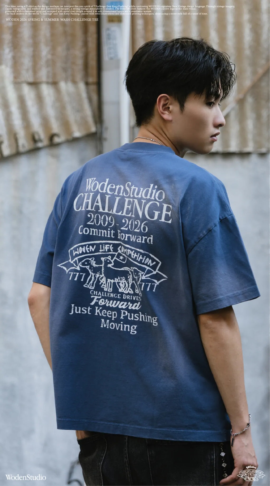 WODEN 2026 Spring & Summer 040 Wash Challenge Tee