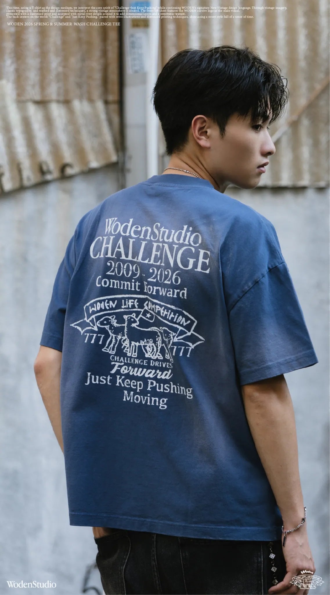 WODEN 2026 Spring & Summer 040 Wash Challenge Tee