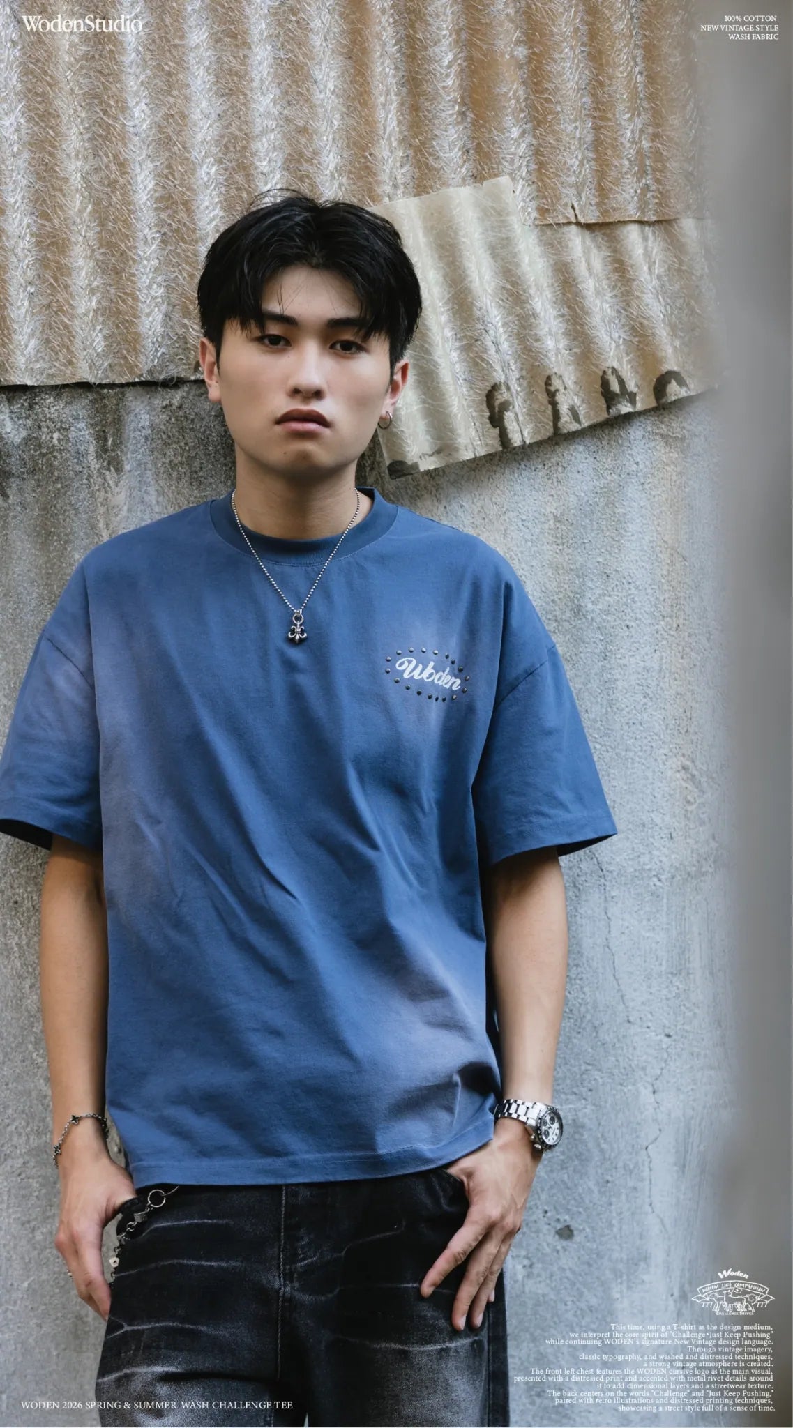 WODEN 2026 Spring & Summer 040 Wash Challenge Tee