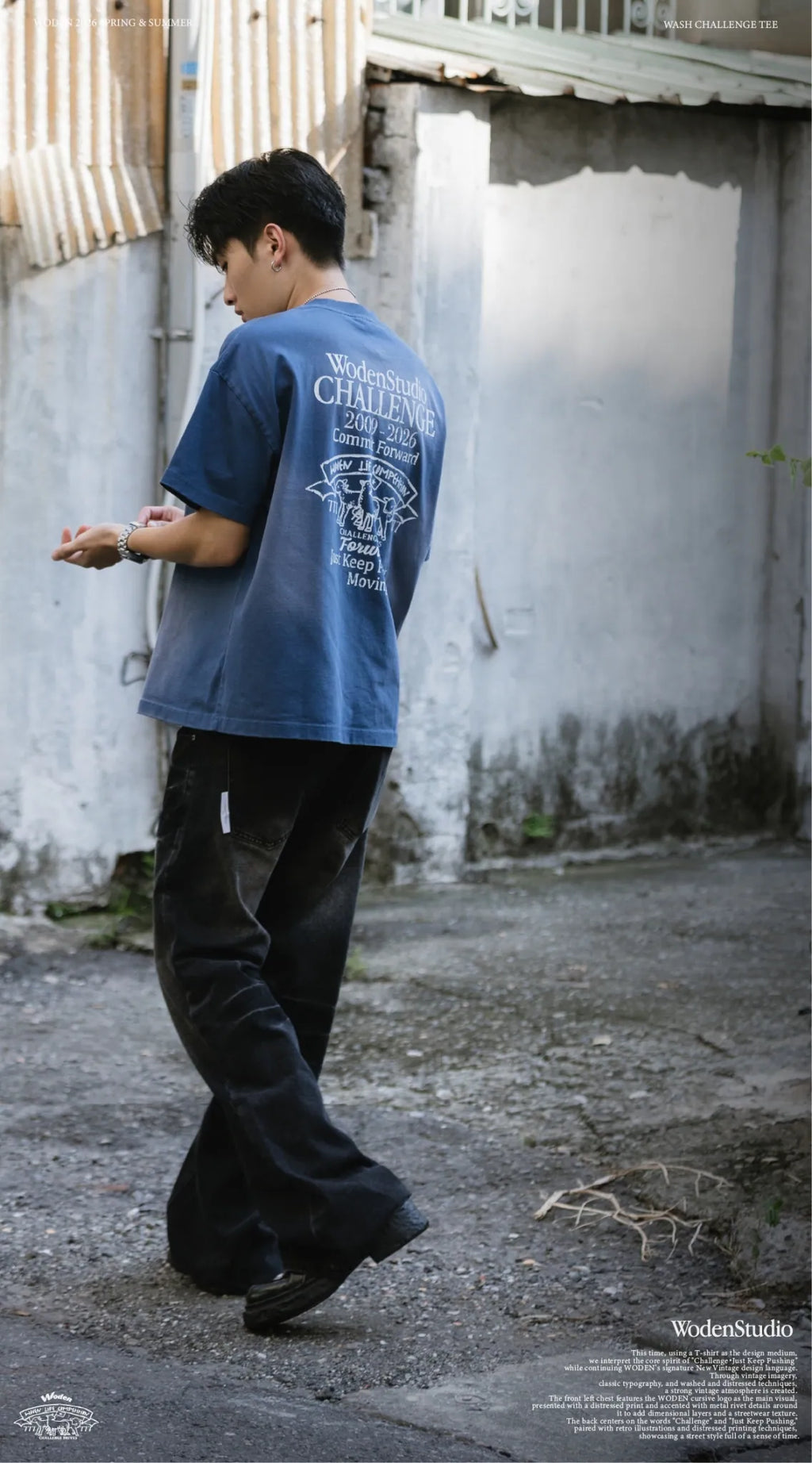 WODEN 2026 Spring & Summer 040 Wash Challenge Tee
