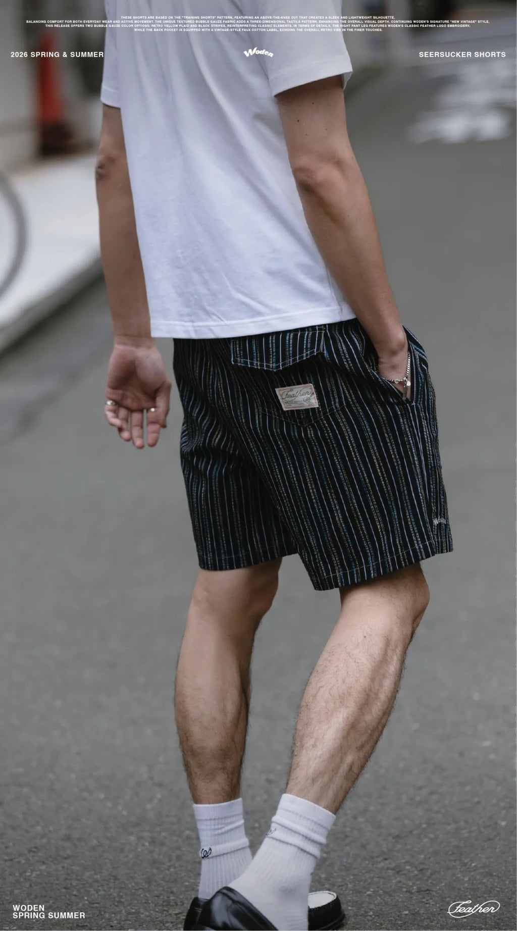 WODEN 2026 Spring & Summer 041 Seersucker Shorts