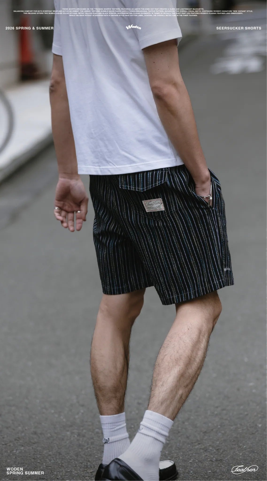 WODEN 2026 Spring & Summer 041 Seersucker Shorts