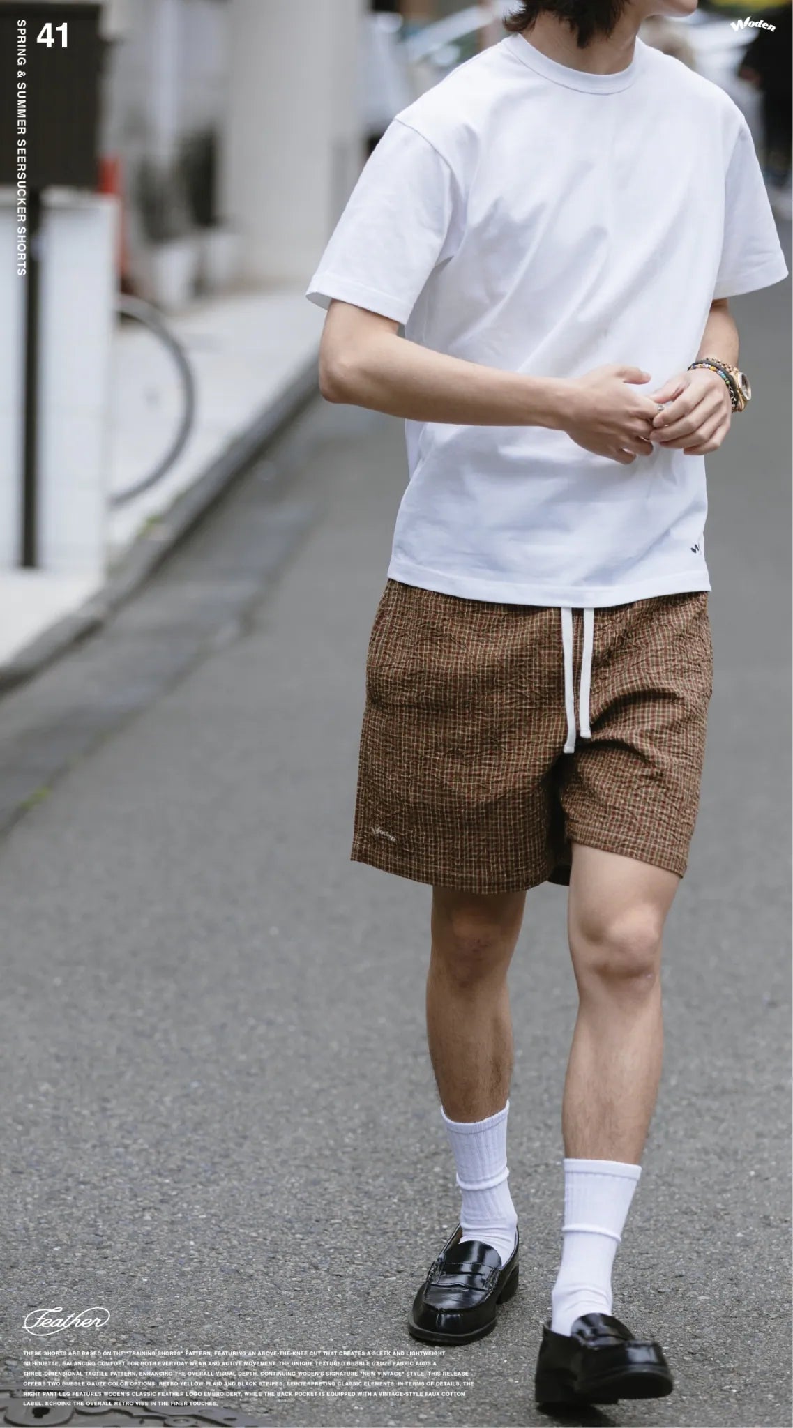 WODEN 2026 Spring & Summer 041 Seersucker Shorts