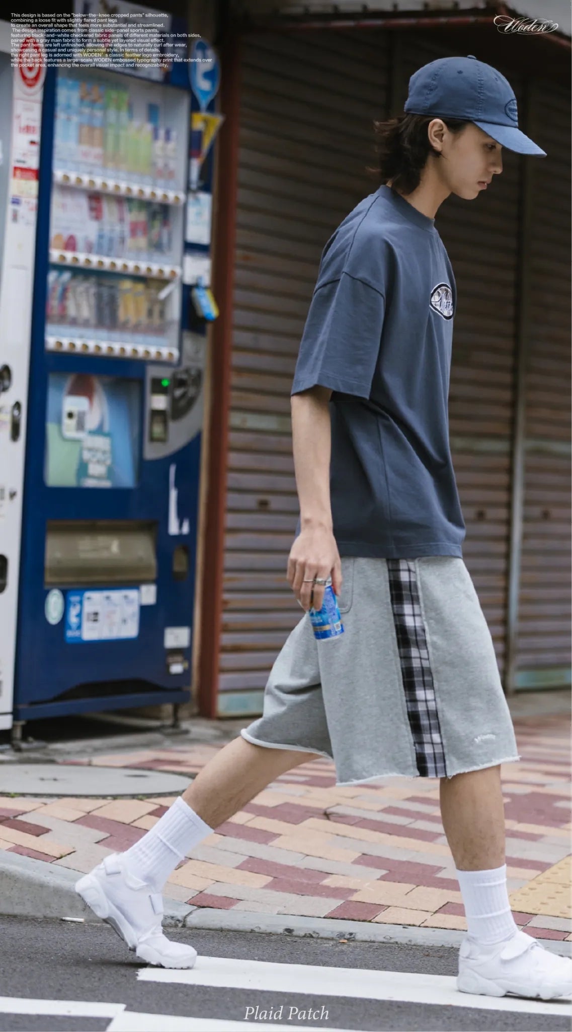 WODEN 2026 Spring & Summer 042 Plaid Patch Cotton Shorts