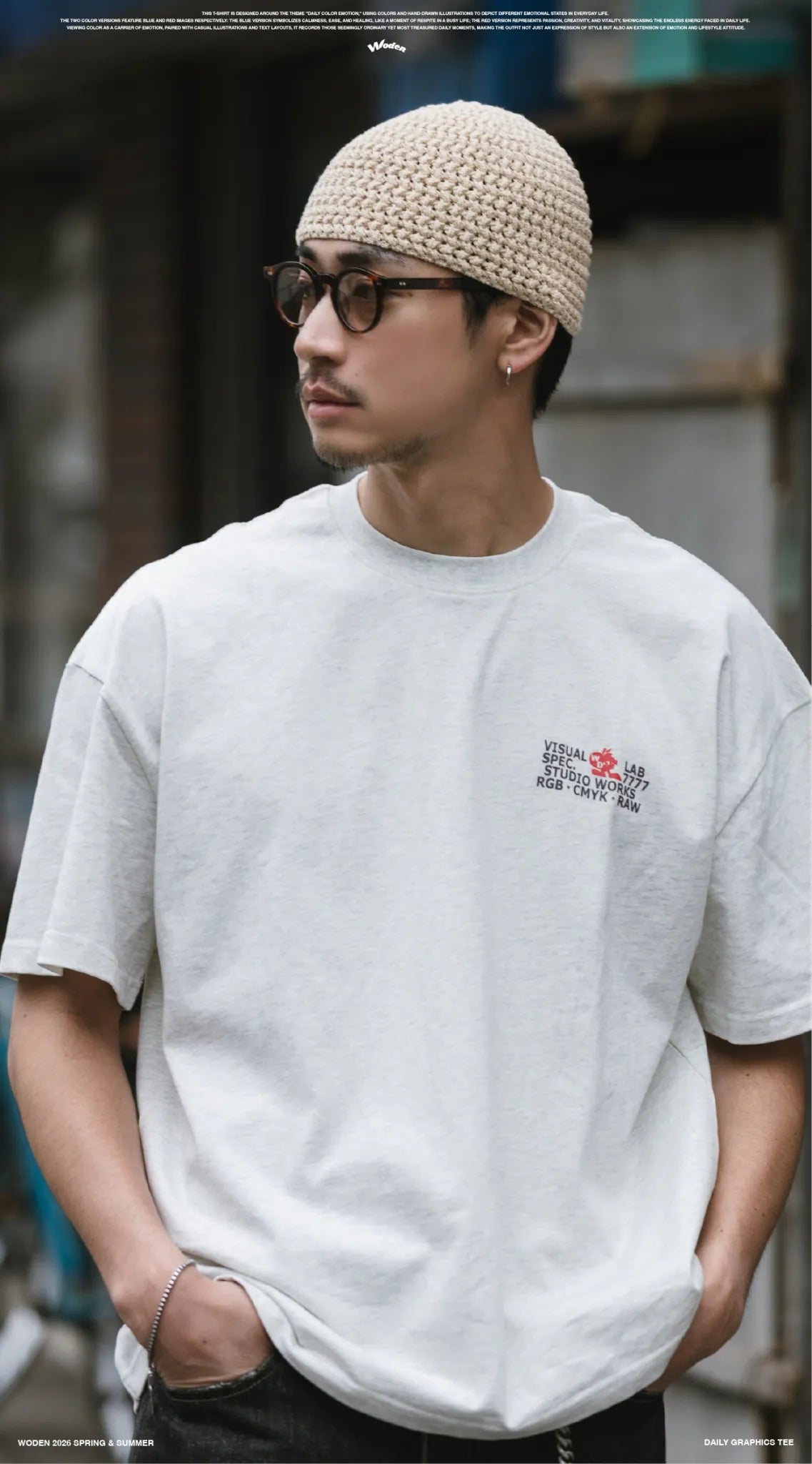 WODEN 2026 Spring & Summer 045  Daily Graphics Tee