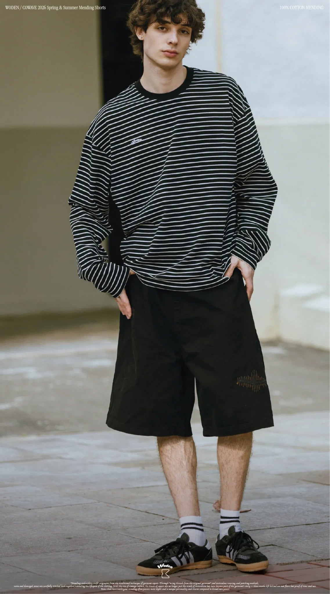 WODEN / COWAVE 2026 Spring & Summer 004 Mending Shorts