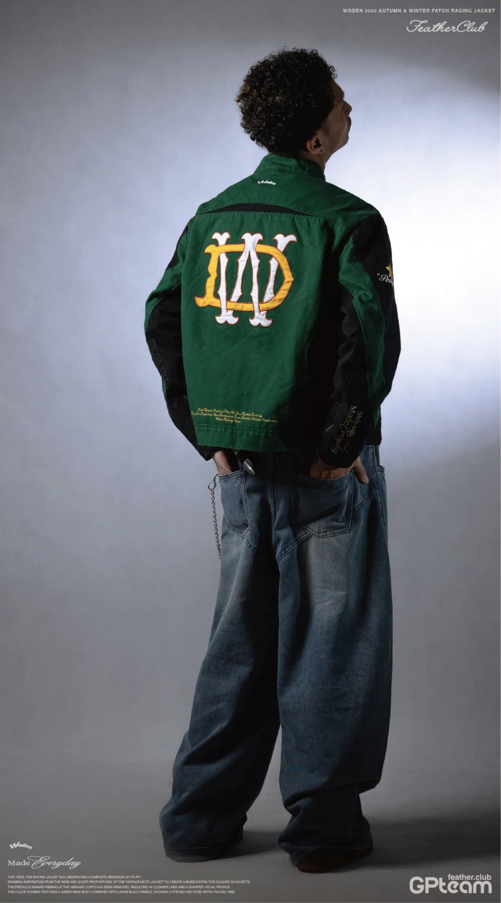 WODEN 2025 Autumn & Winter 010 Patch Racing Jacket