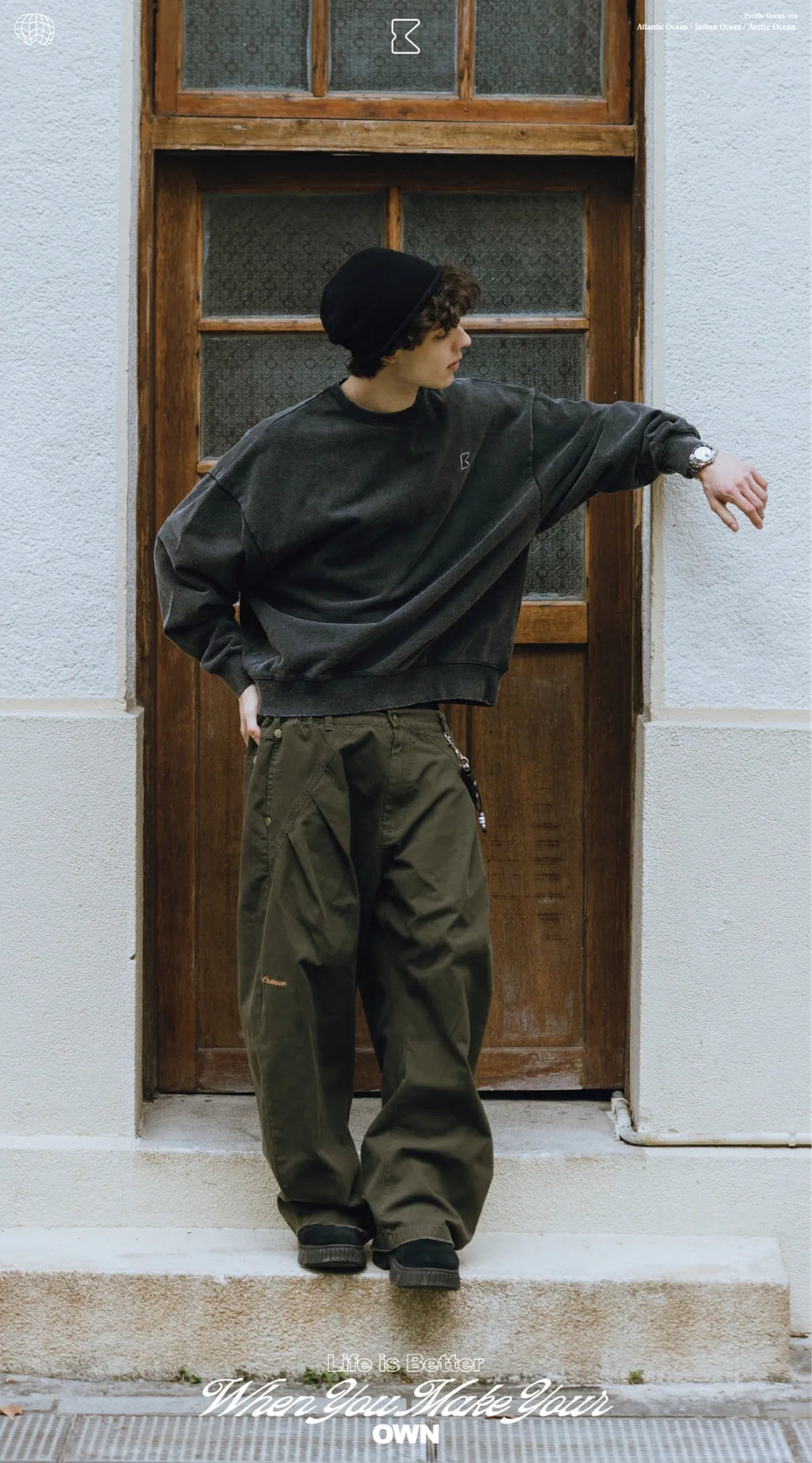 COWAVE 2025 Fall & Winter Secant Curved Pants