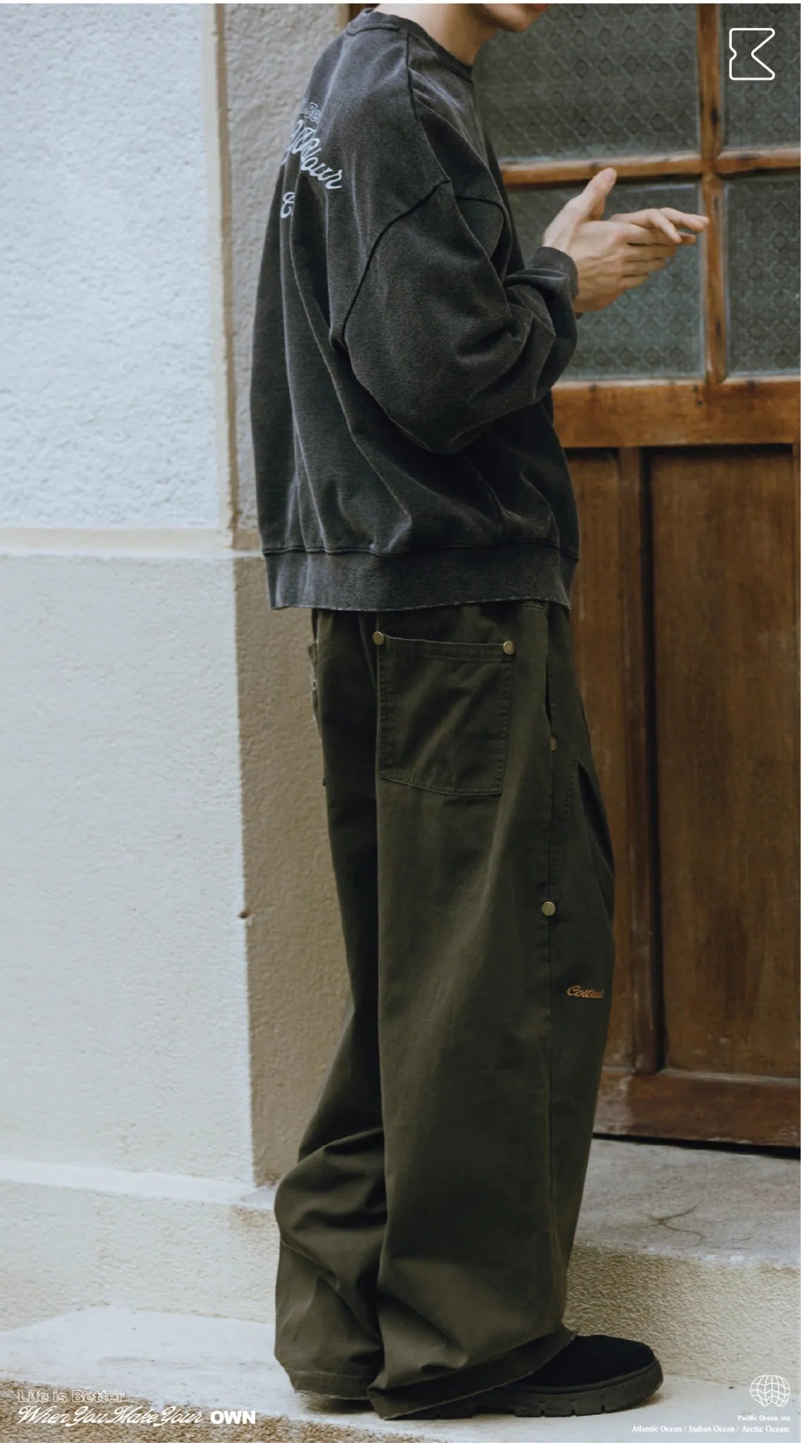 COWAVE 2025 Fall & Winter Secant Curved Pants