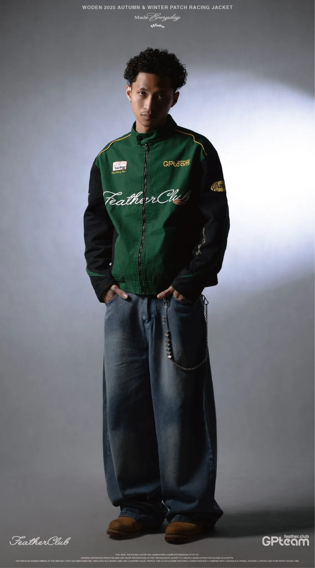 WODEN 2025 Autumn & Winter 010 Patch Racing Jacket