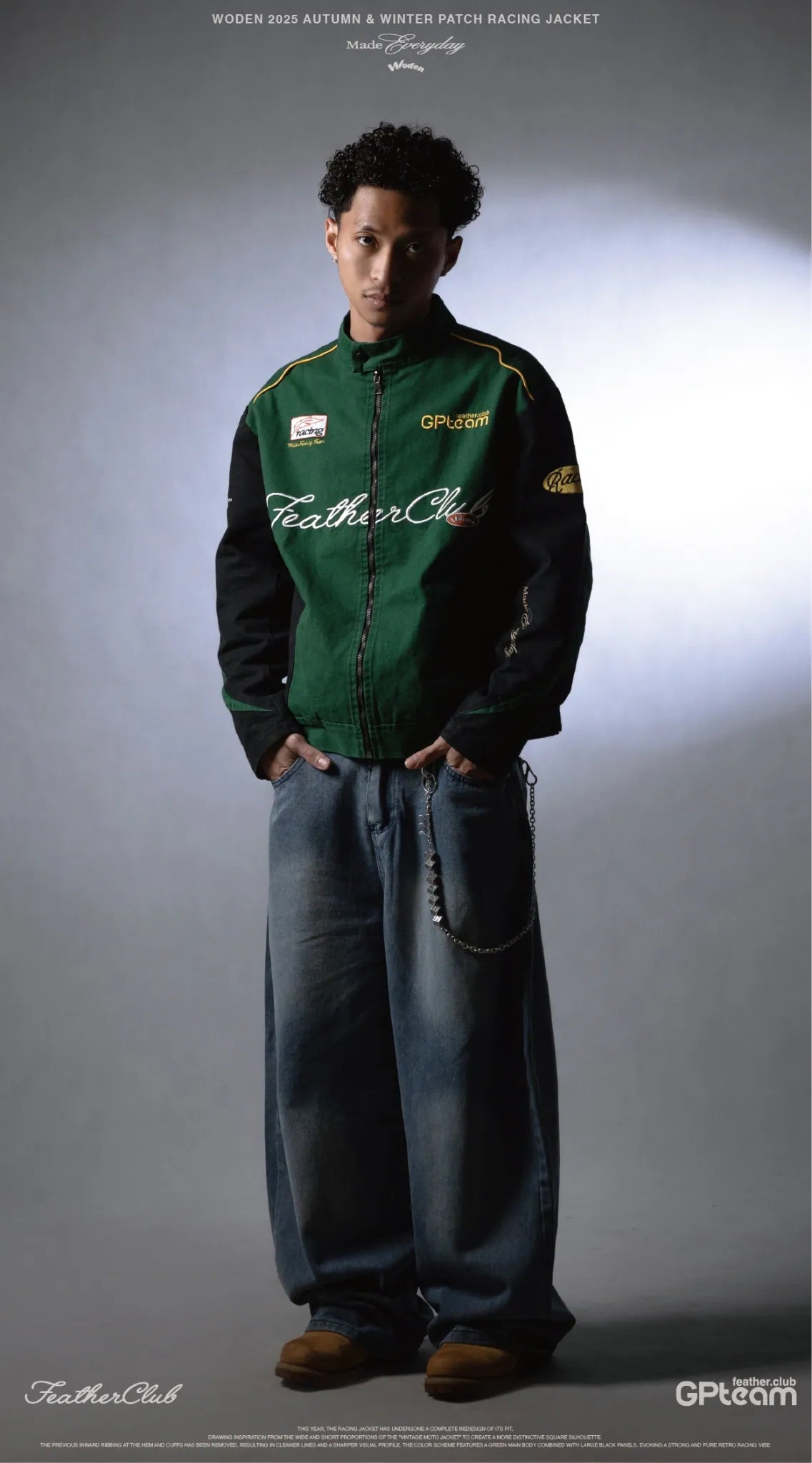 WODEN 2025 Autumn & Winter 010 Patch Racing Jacket