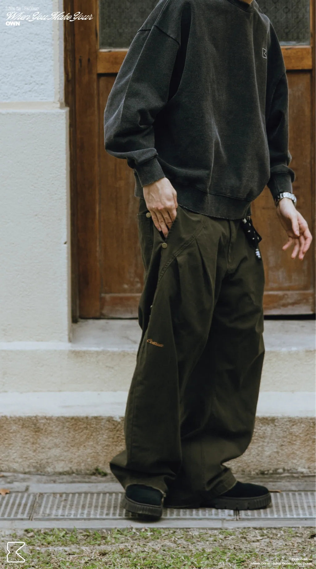 COWAVE 2025 Fall & Winter Secant Curved Pants