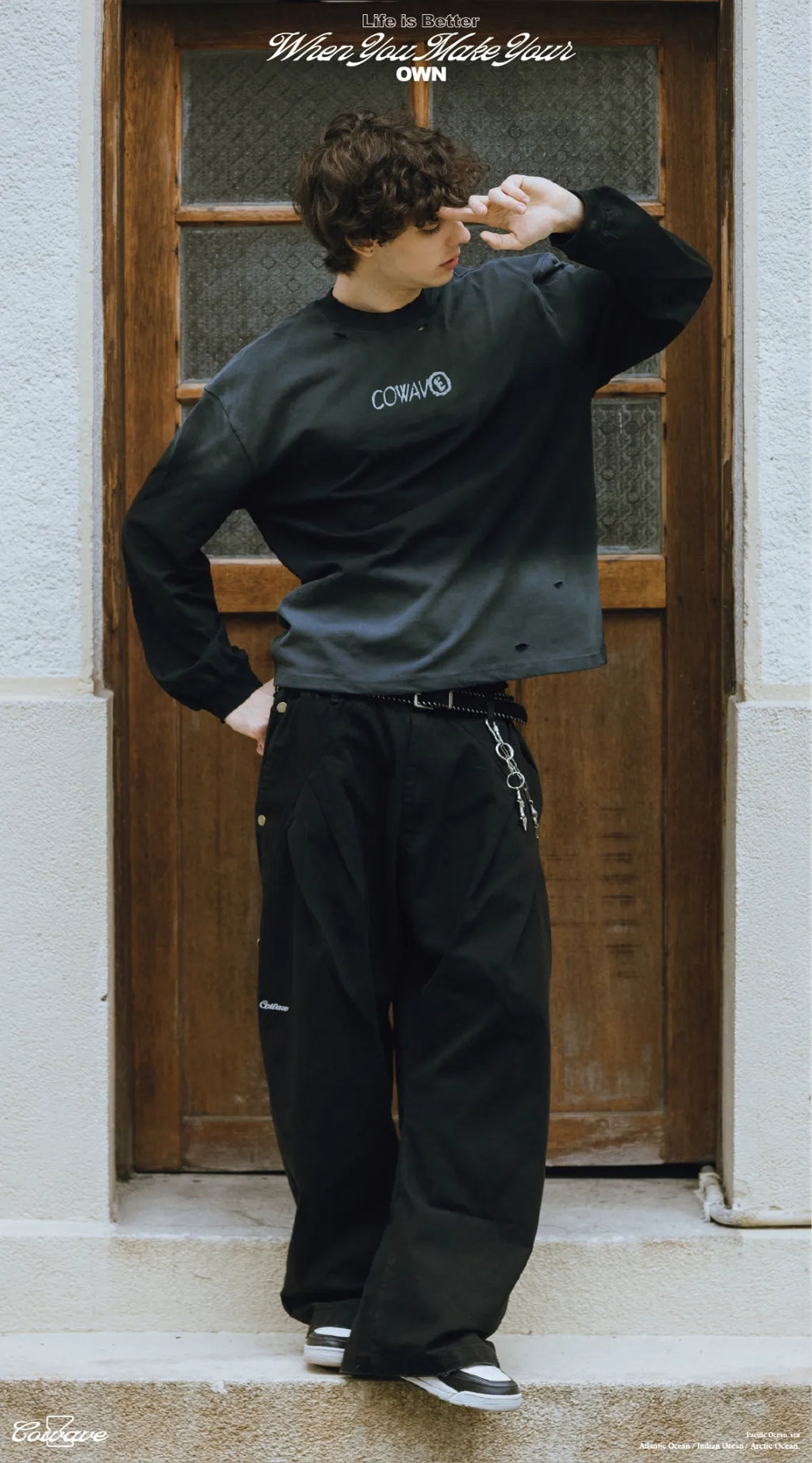 COWAVE 2025 Fall & Winter Secant Curved Pants