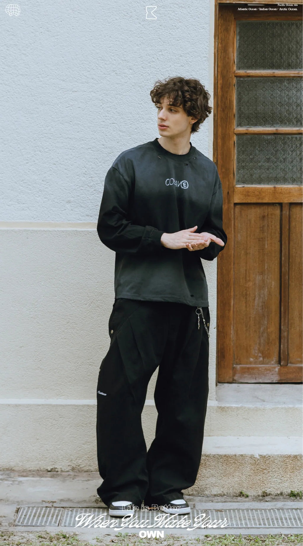 COWAVE 2025 Fall & Winter Secant Curved Pants