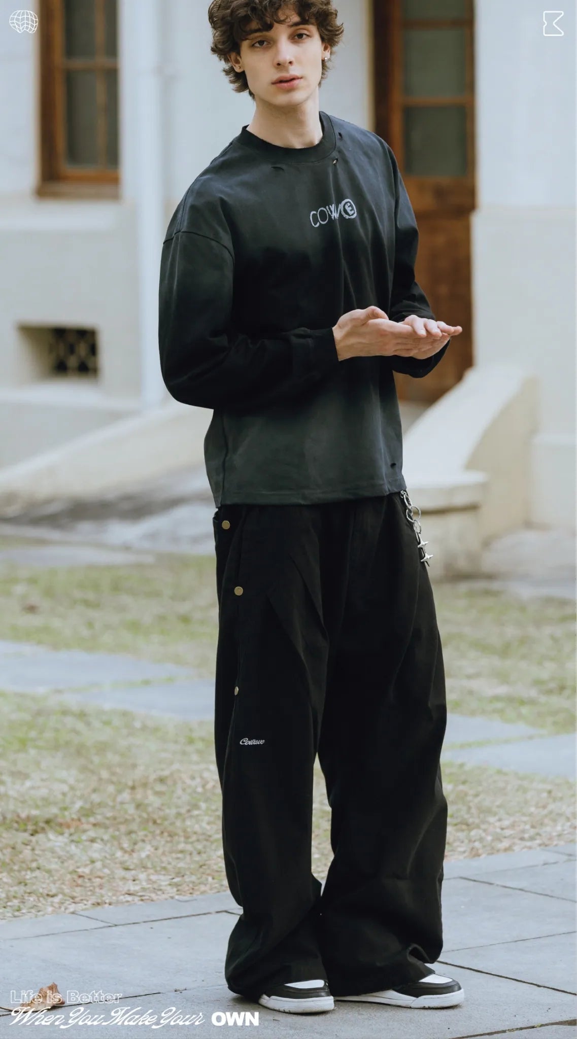 COWAVE 2025 Fall & Winter Secant Curved Pants