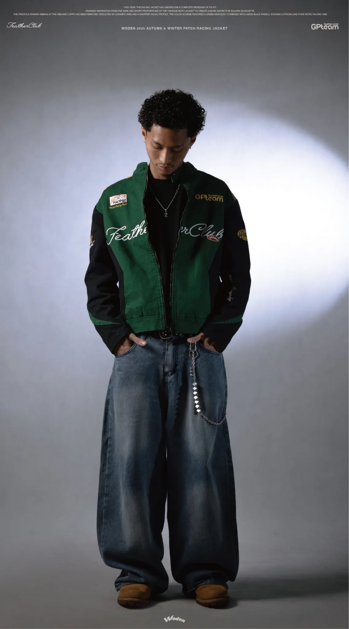 WODEN 2025 Autumn & Winter 010 Patch Racing Jacket