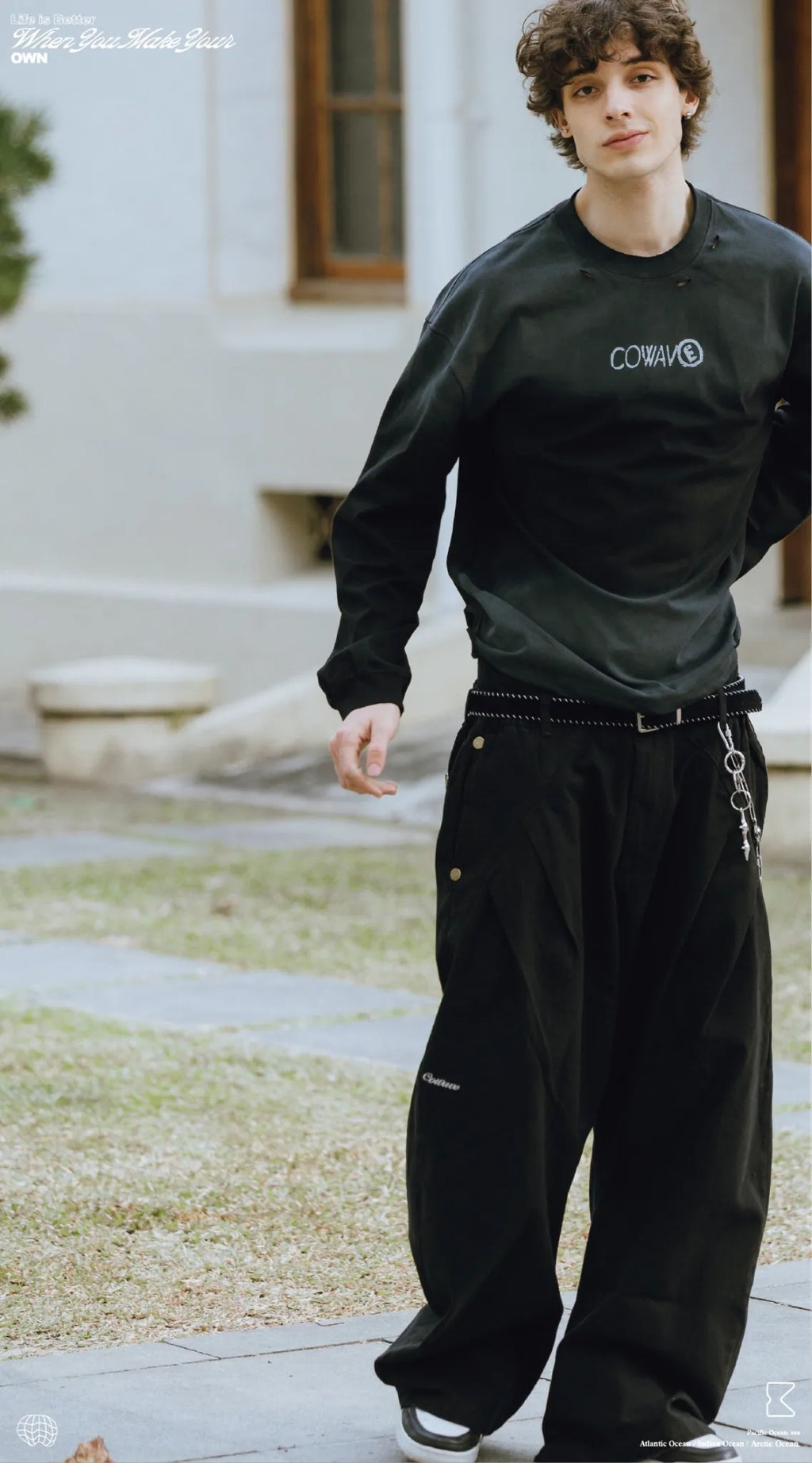 COWAVE 2025 Fall & Winter Secant Curved Pants