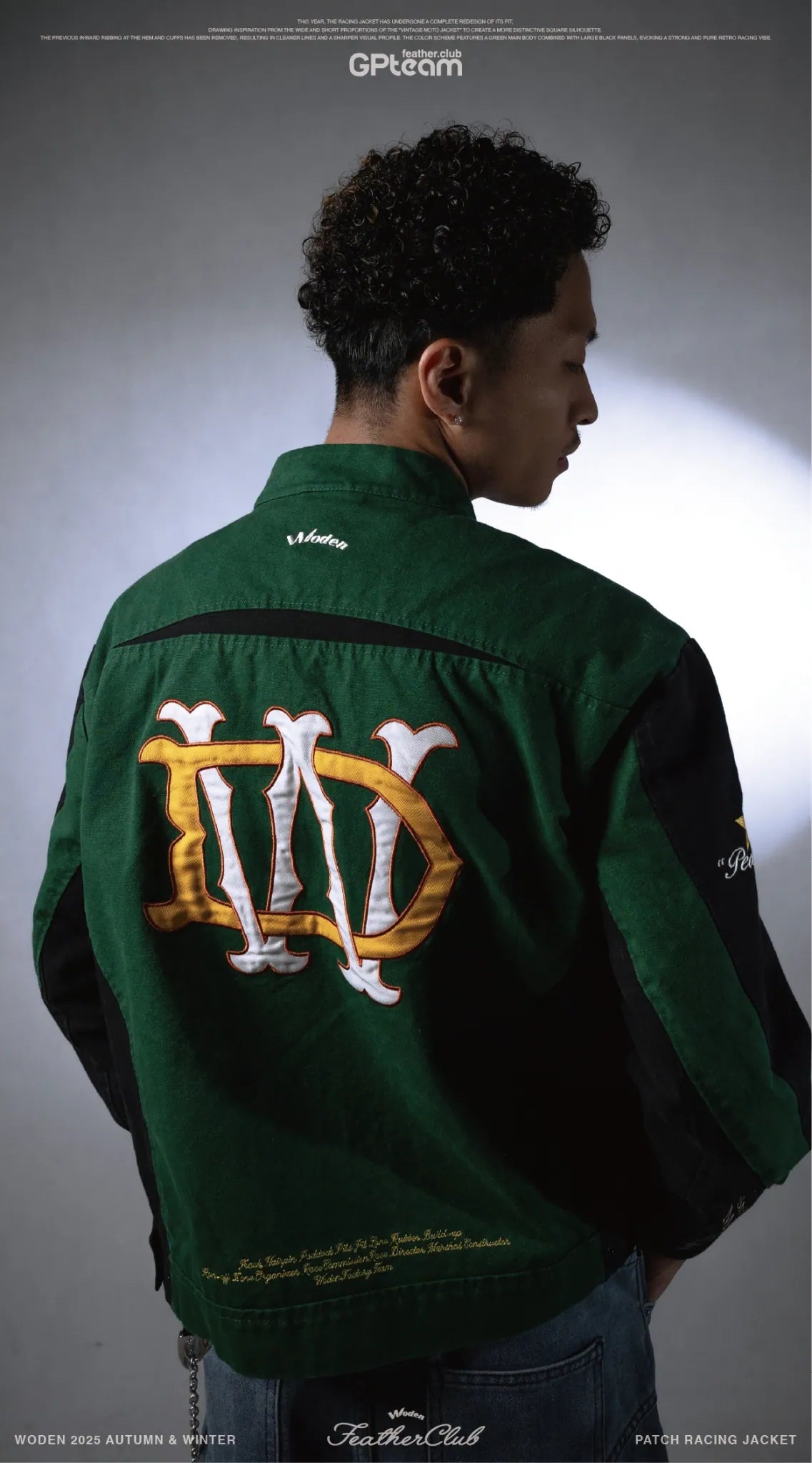 WODEN 2025 Autumn & Winter 010 Patch Racing Jacket
