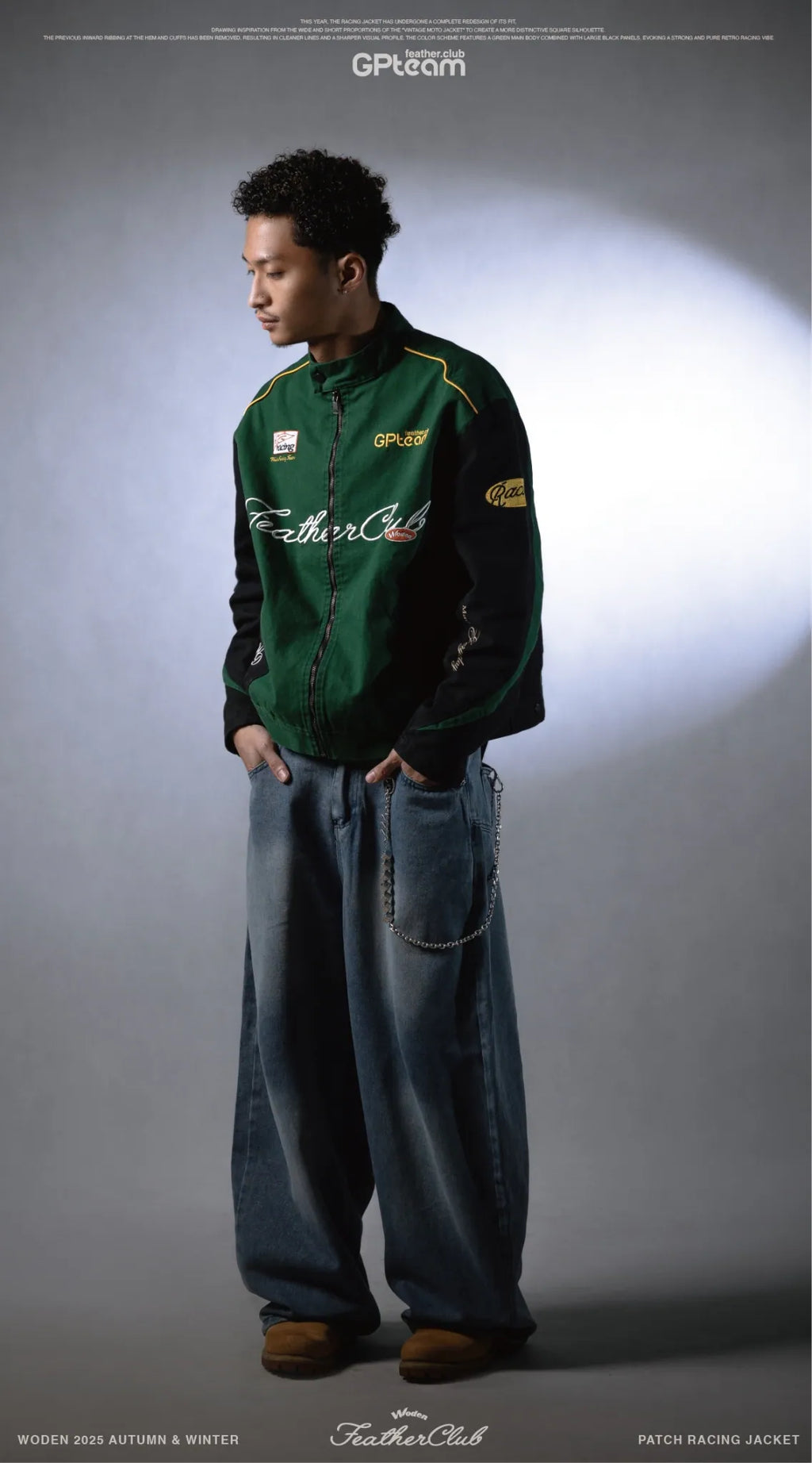 WODEN 2025 Autumn & Winter 010 Patch Racing Jacket