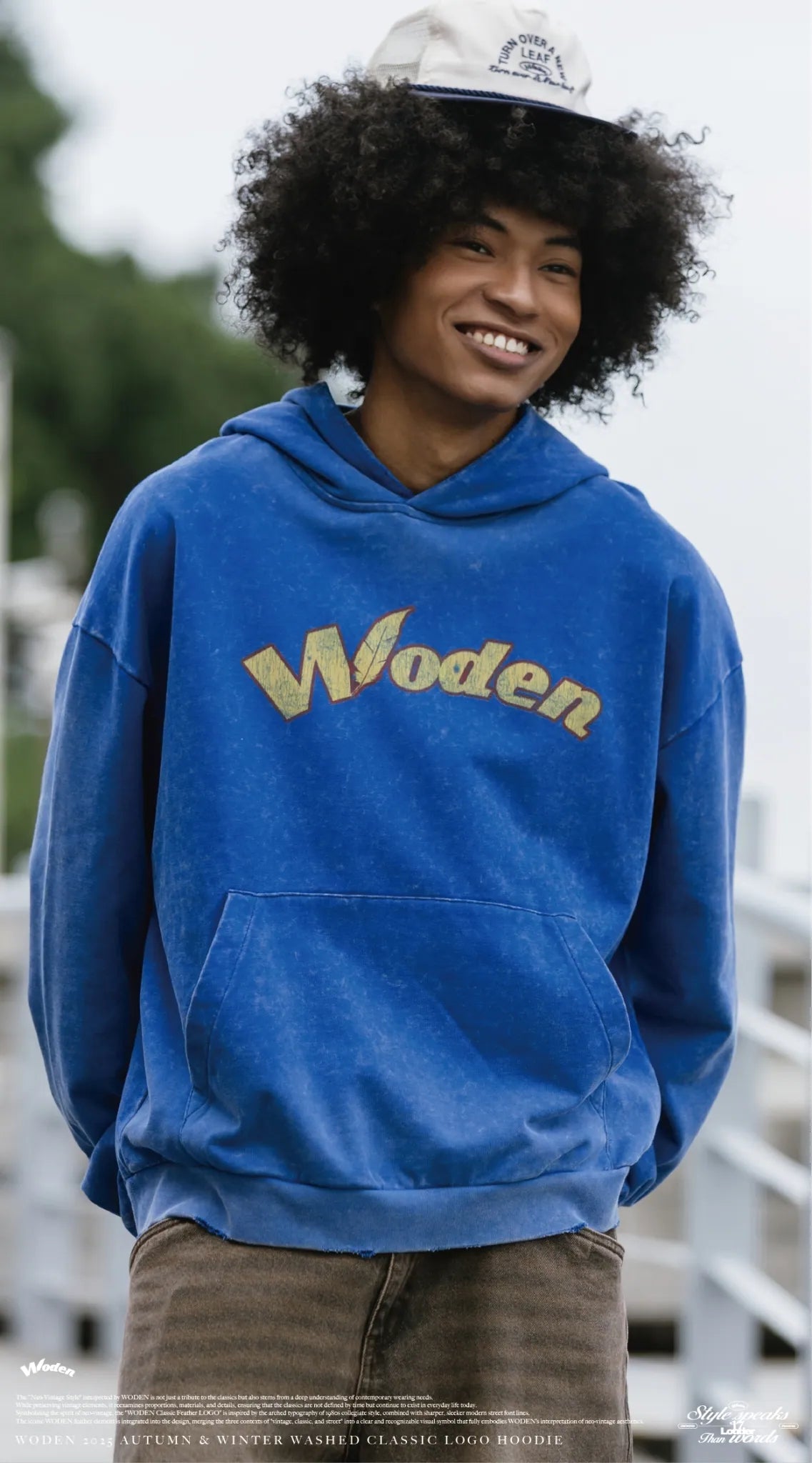 WD 25AW 014 Washed Classic LOGO Hoodie