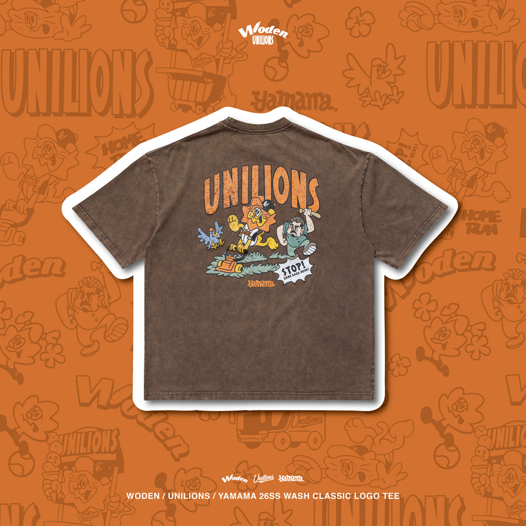 WODEN 2026 Spring & Summer 010 Unilions X YAMAMA  Wash Classic LOGO Tee