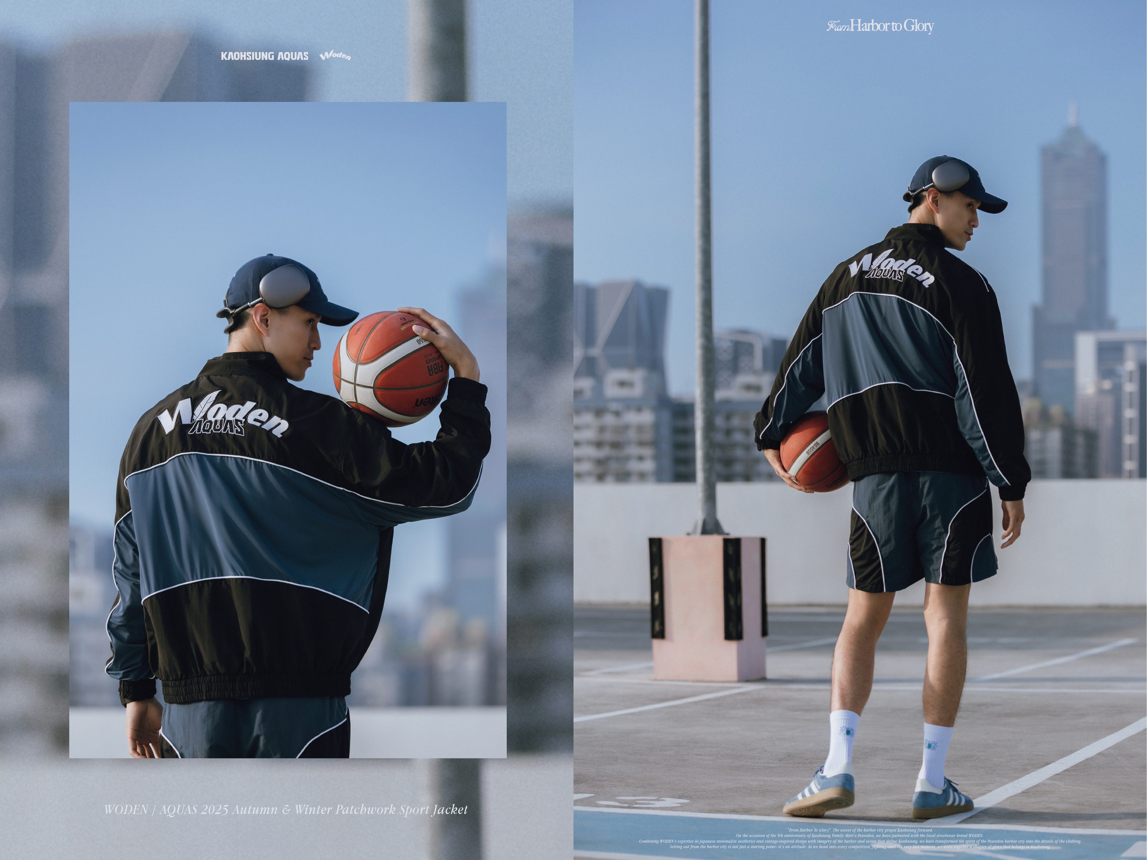WODEN / AQUAS 2025 Autumn & Winter Patchwork Sport Jacket