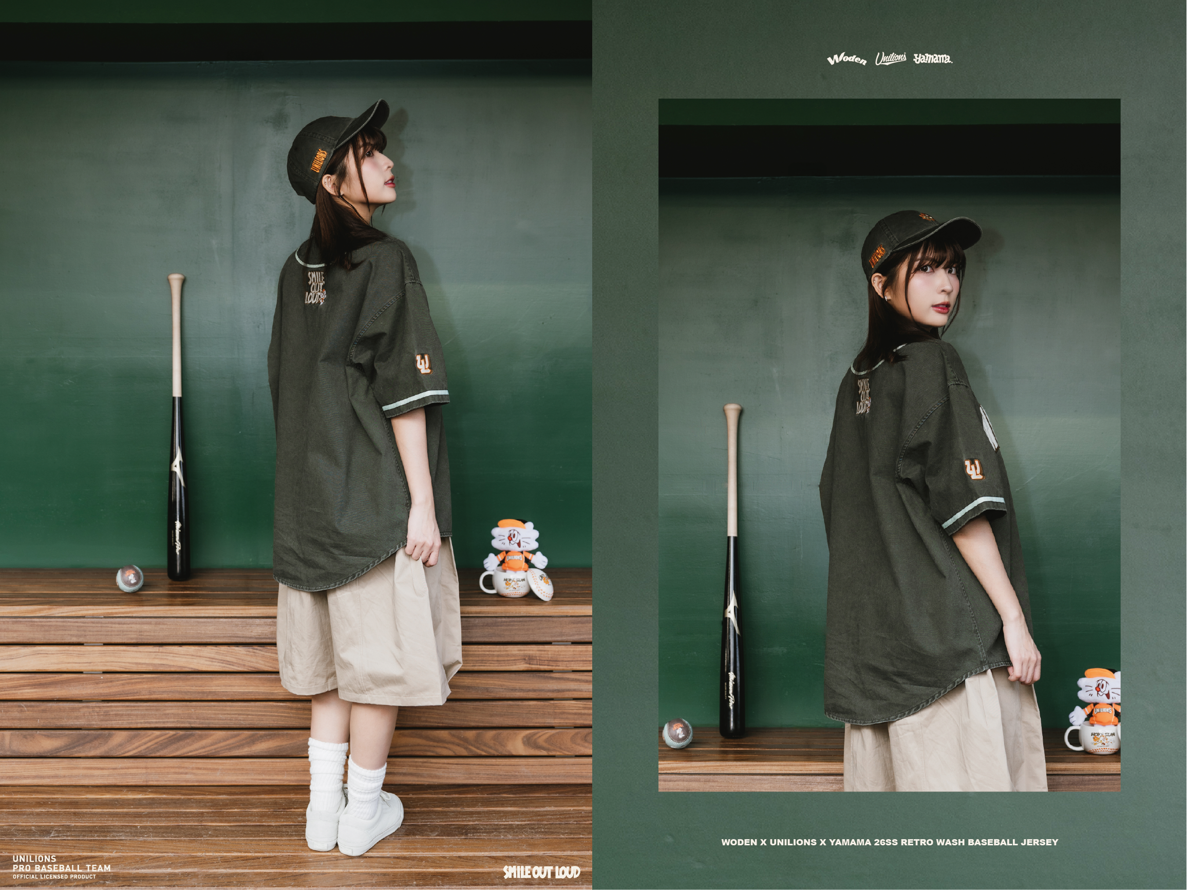 WODEN 2026 Spring & Summer 015 Unilions x Yamama Wash Baseball Jersey