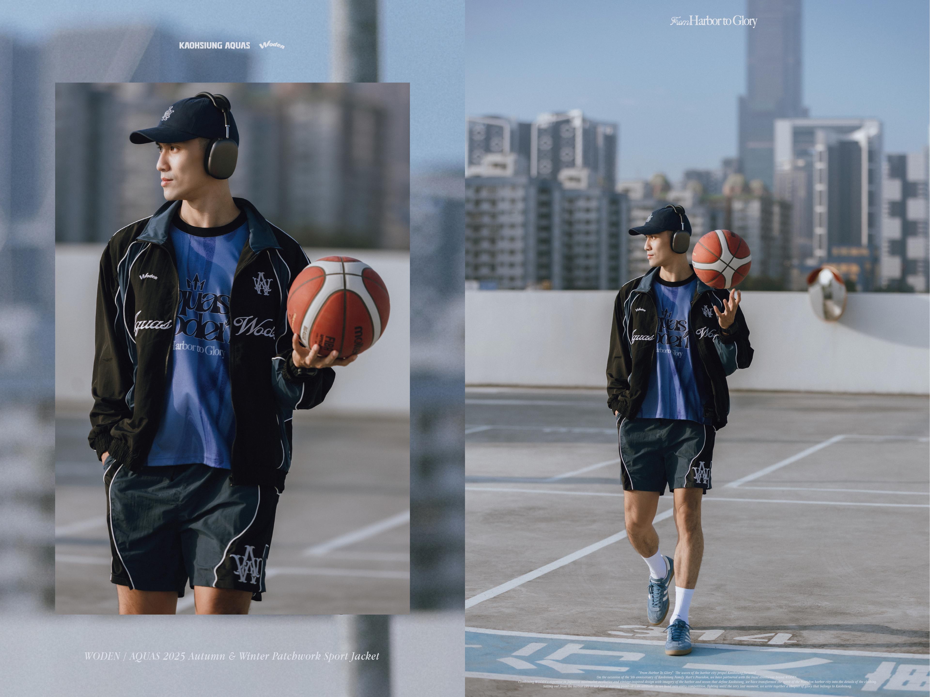 WODEN / AQUAS 2025 Autumn & Winter Patchwork Sport Jacket