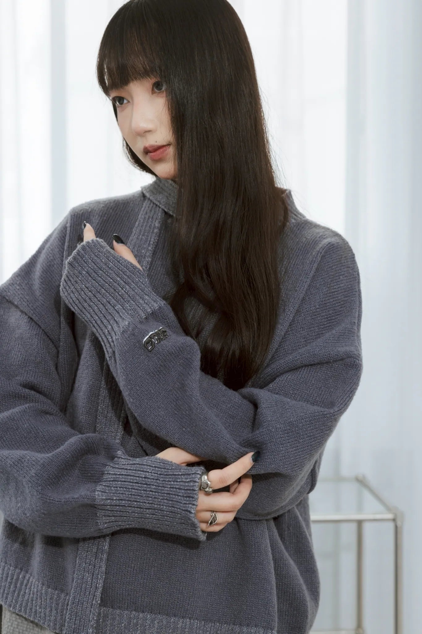 YOKO Knit Sweater with Scarf Set