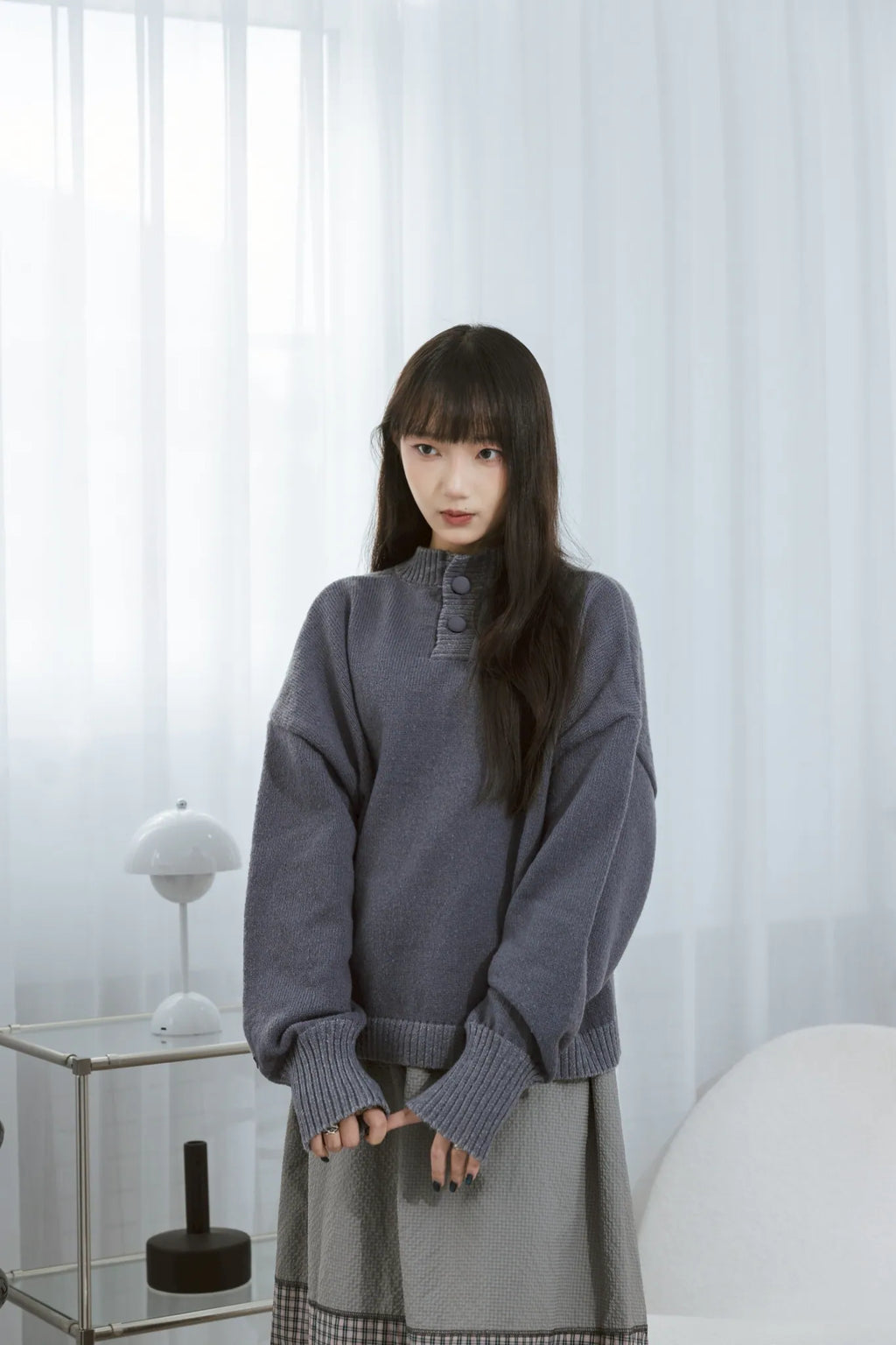 YOKO Knit Sweater with Scarf Set