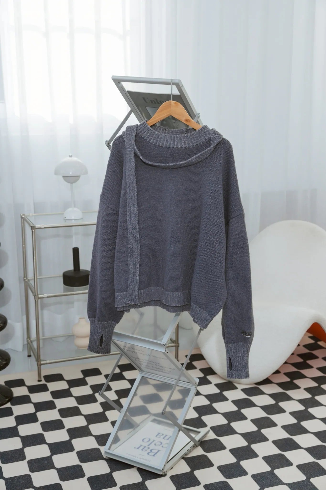YOKO Knit Sweater with Scarf Set