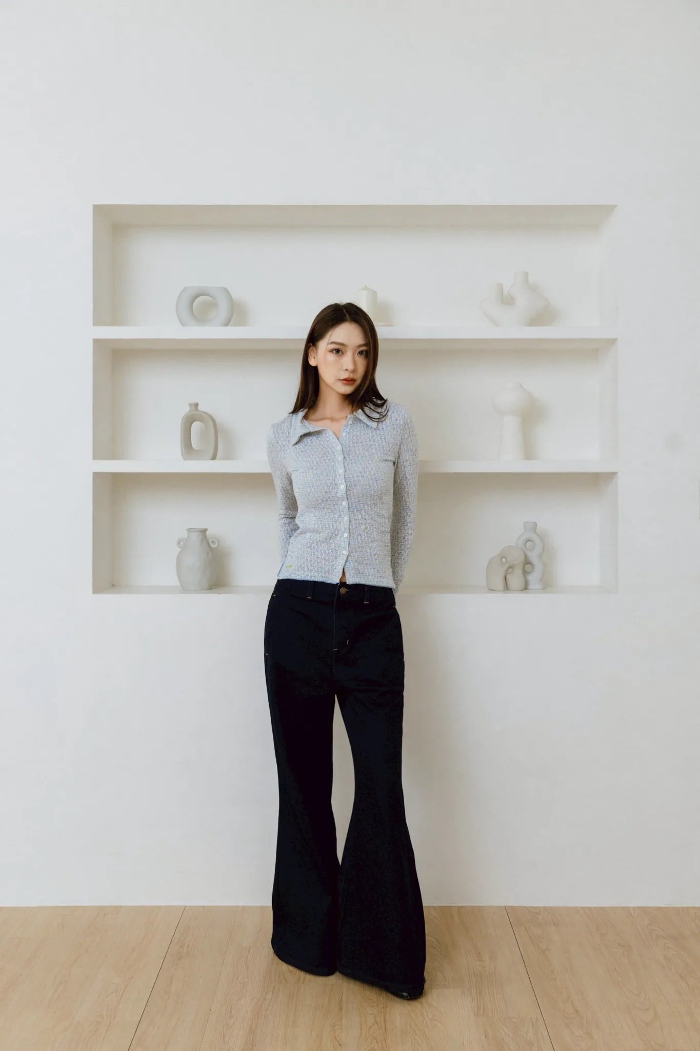 YOKO Textured Knit Cardigan