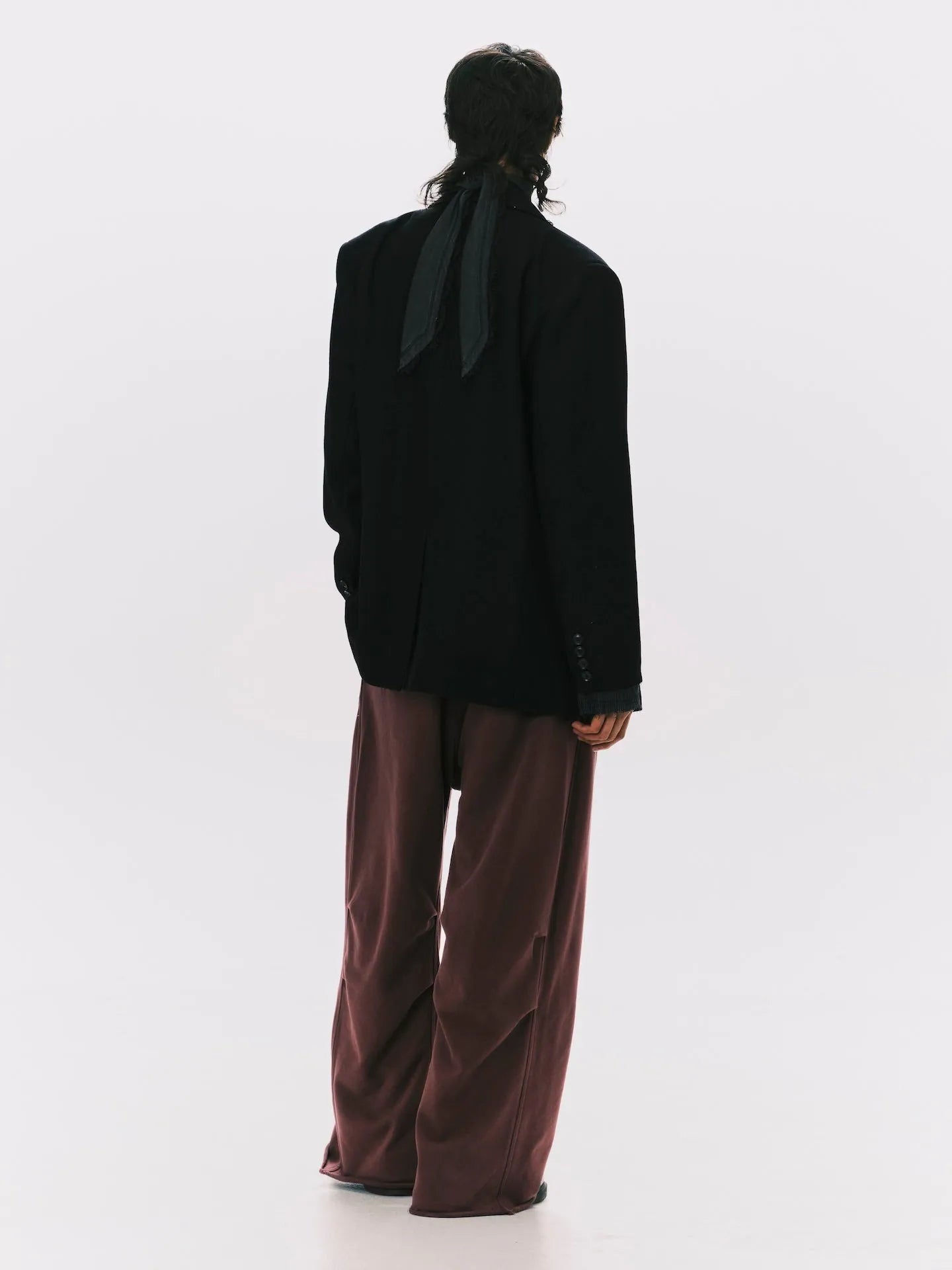 ANOWHEREMAN Double Breasted Suit Jacket