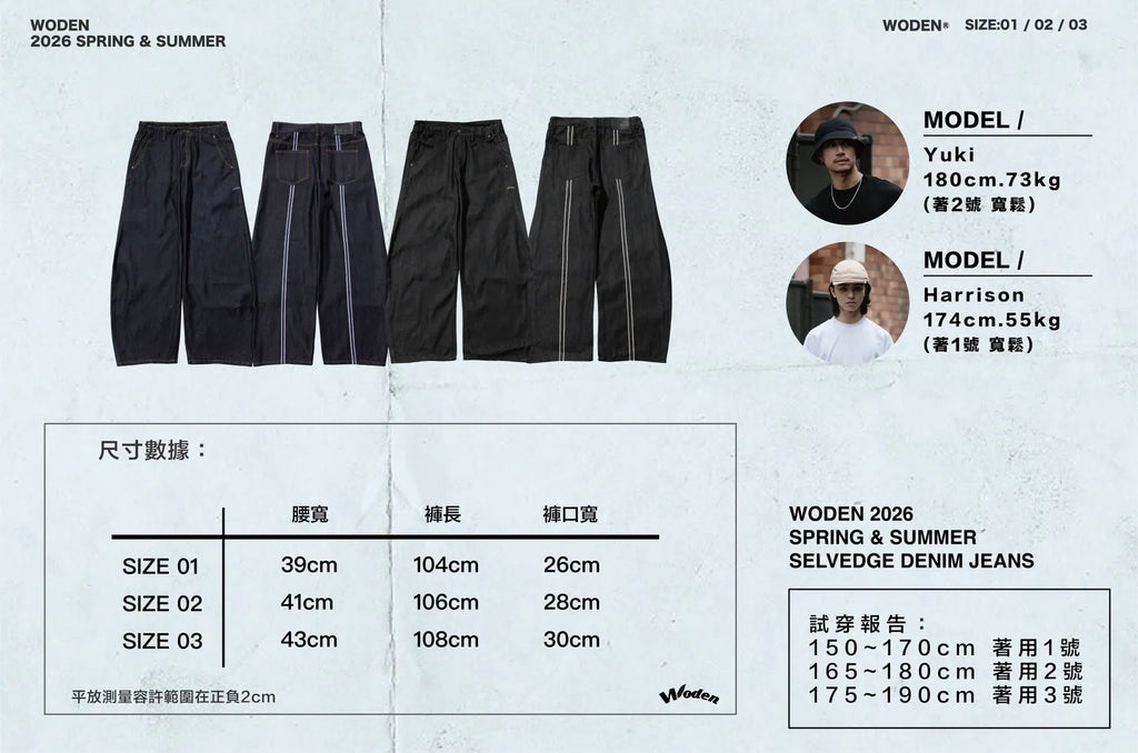 WODEN 2026 Spring & Summer 023 Selvedge Denim Jeans