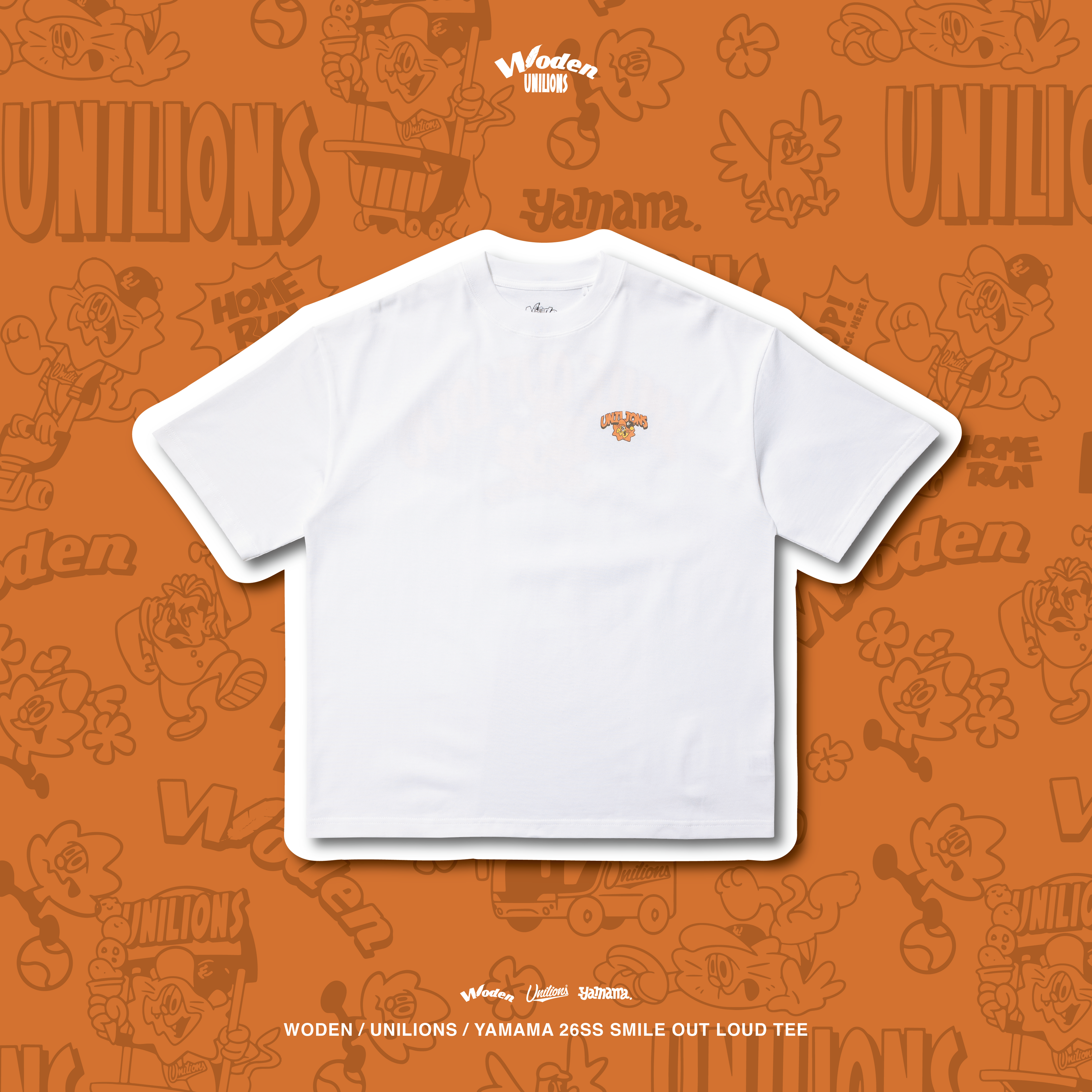 WODEN 2026 Spring & Summer 011  Unilions x Yamama Smile Out Loud Tee