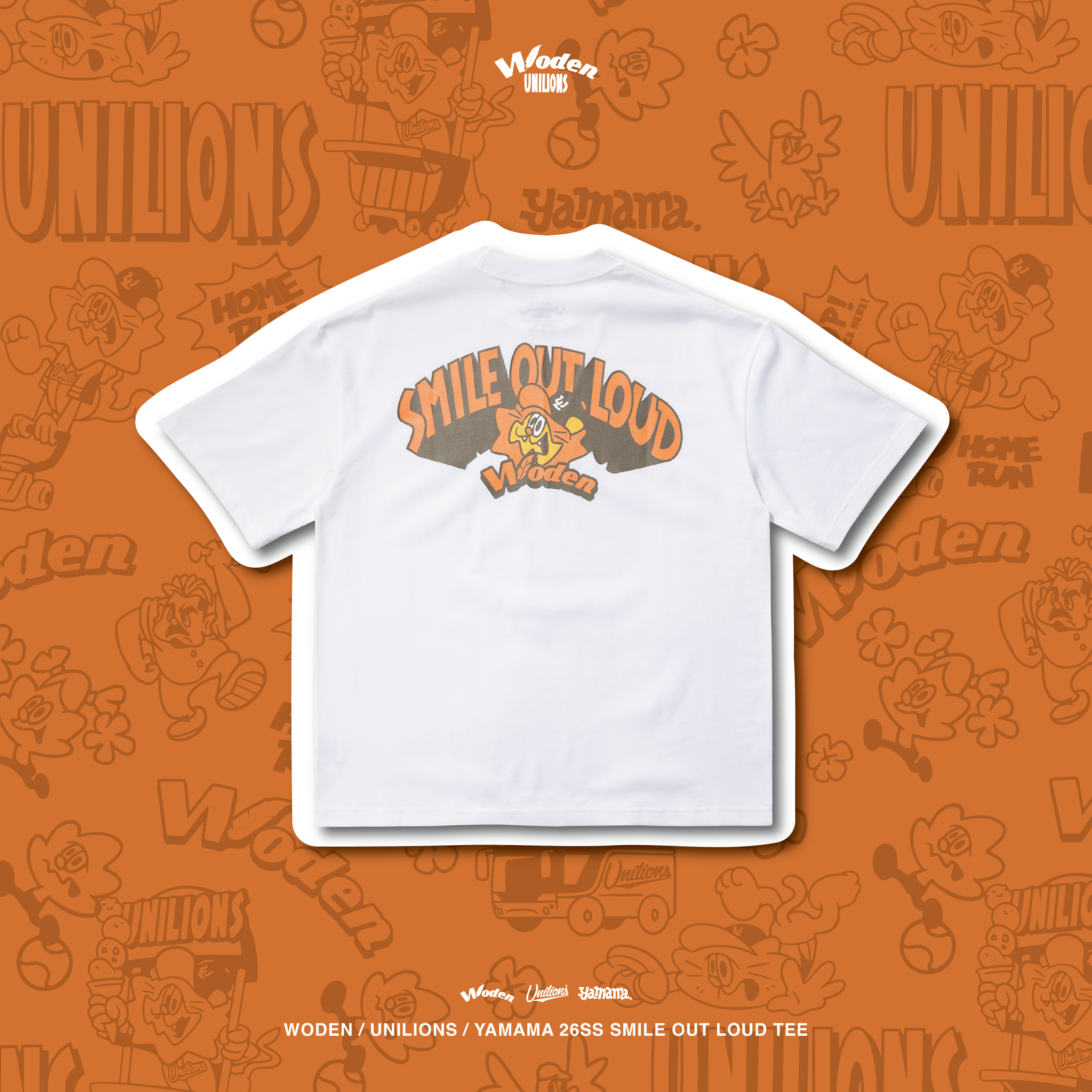 WODEN 2026 Spring & Summer 011  Unilions x Yamama Smile Out Loud Tee