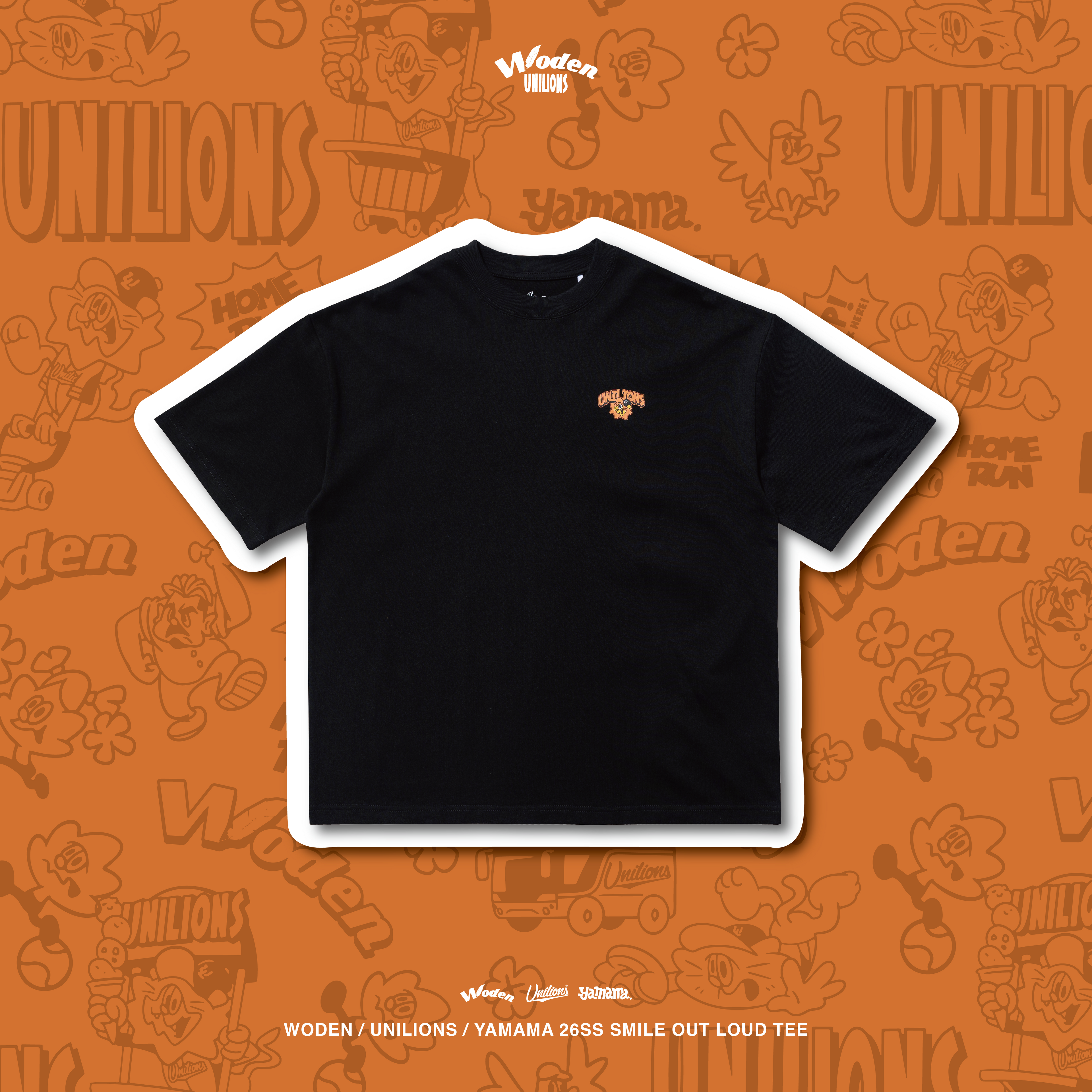 WODEN 2026 Spring & Summer 011  Unilions x Yamama Smile Out Loud Tee