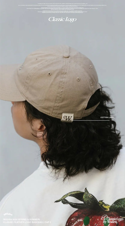 WODEN 2024 Spring & Summer 049 Classic Feather LOGO Baseball Cap II