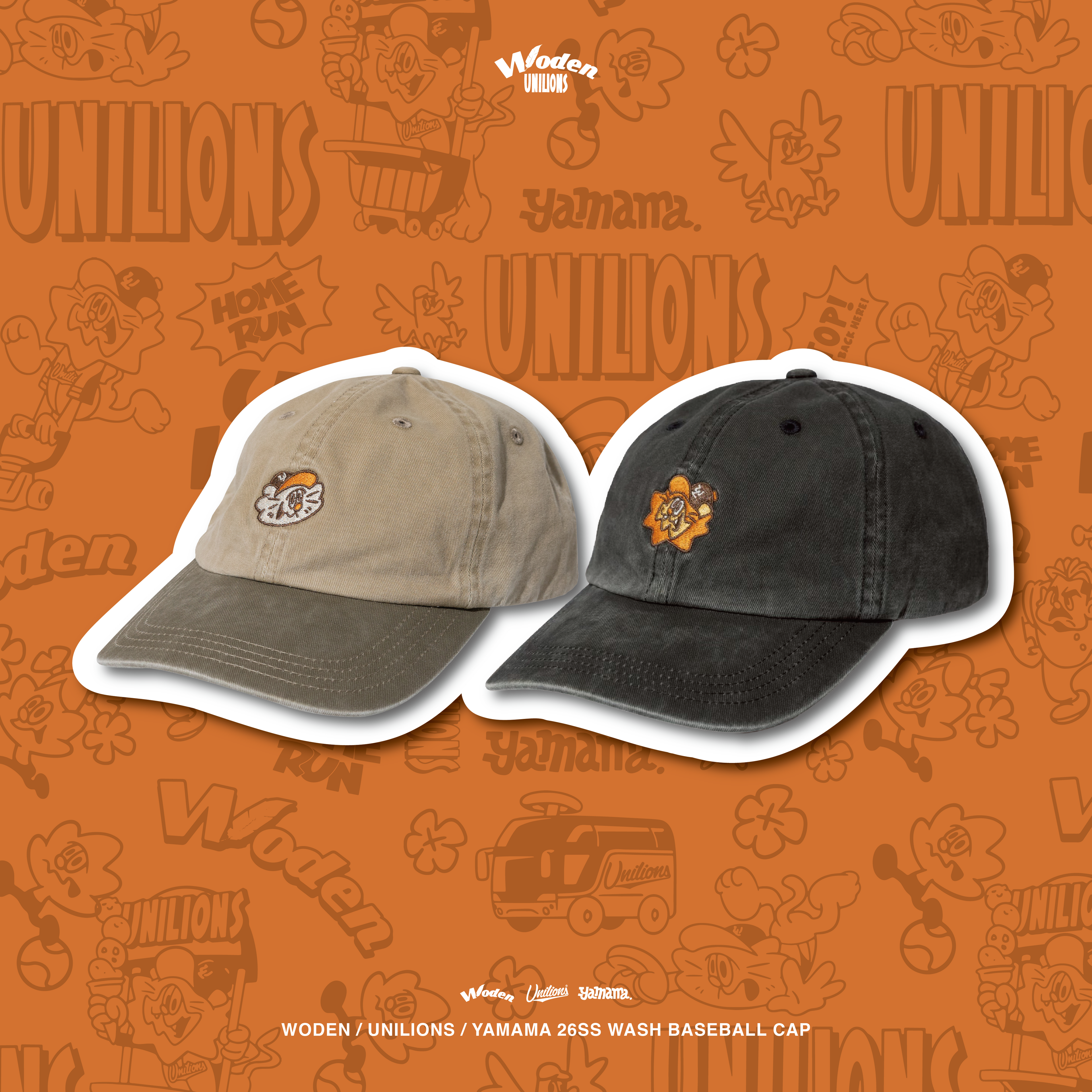 WODEN 2026 Spring & Summer 017 Unilions x Yamama Baseball Cap