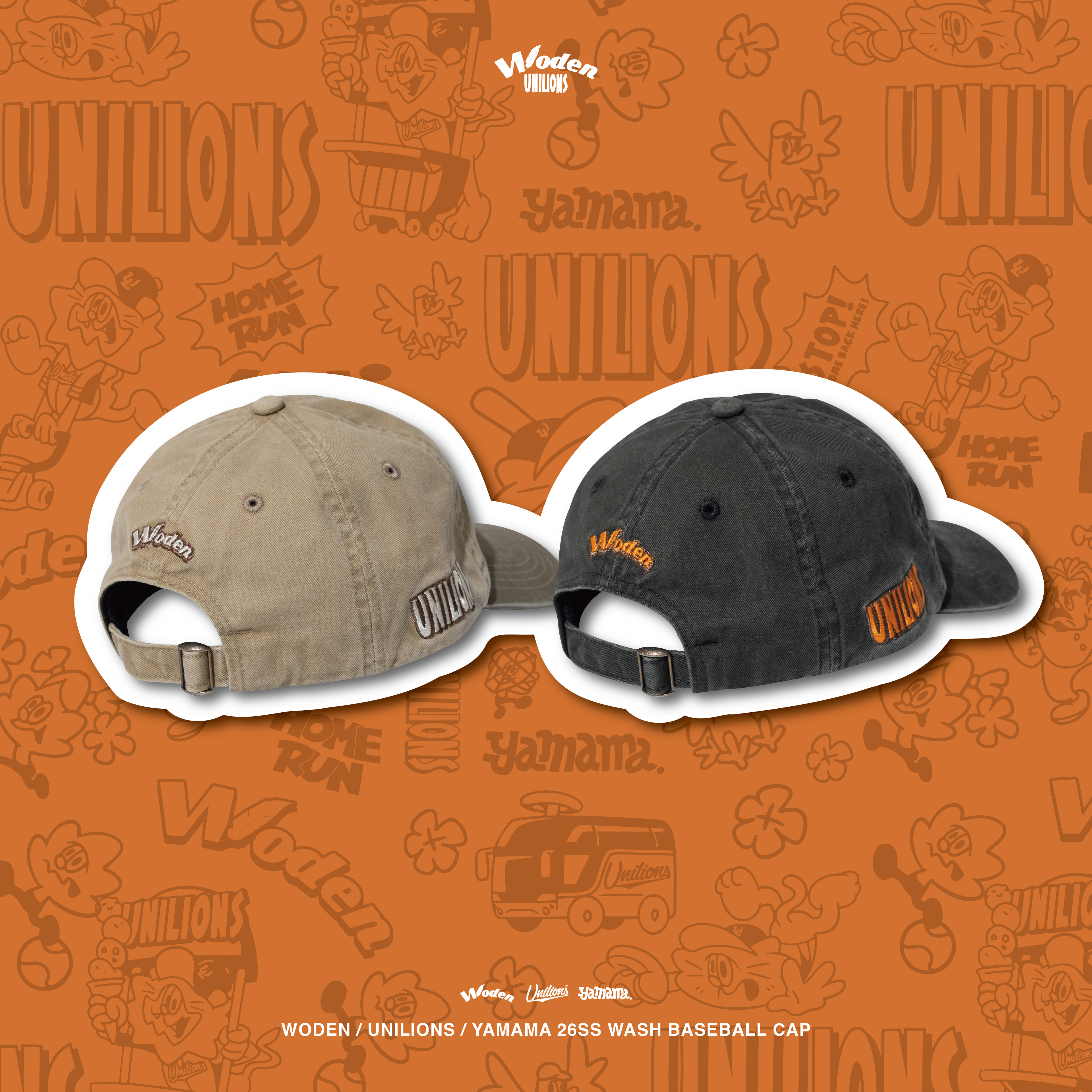 WODEN 2026 Spring & Summer 017 Unilions x Yamama Baseball Cap
