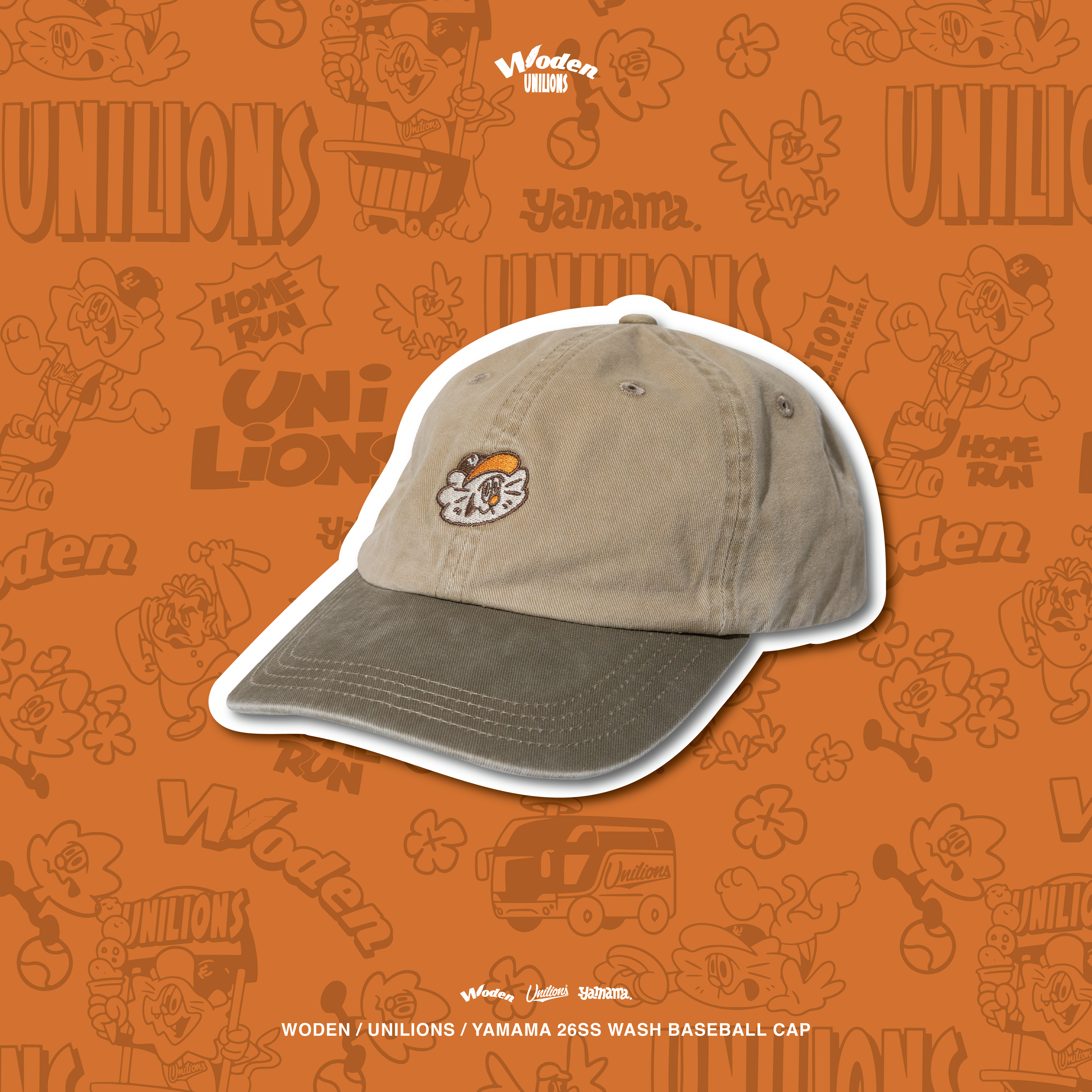 WODEN 2026 Spring & Summer 017 Unilions x Yamama Baseball Cap
