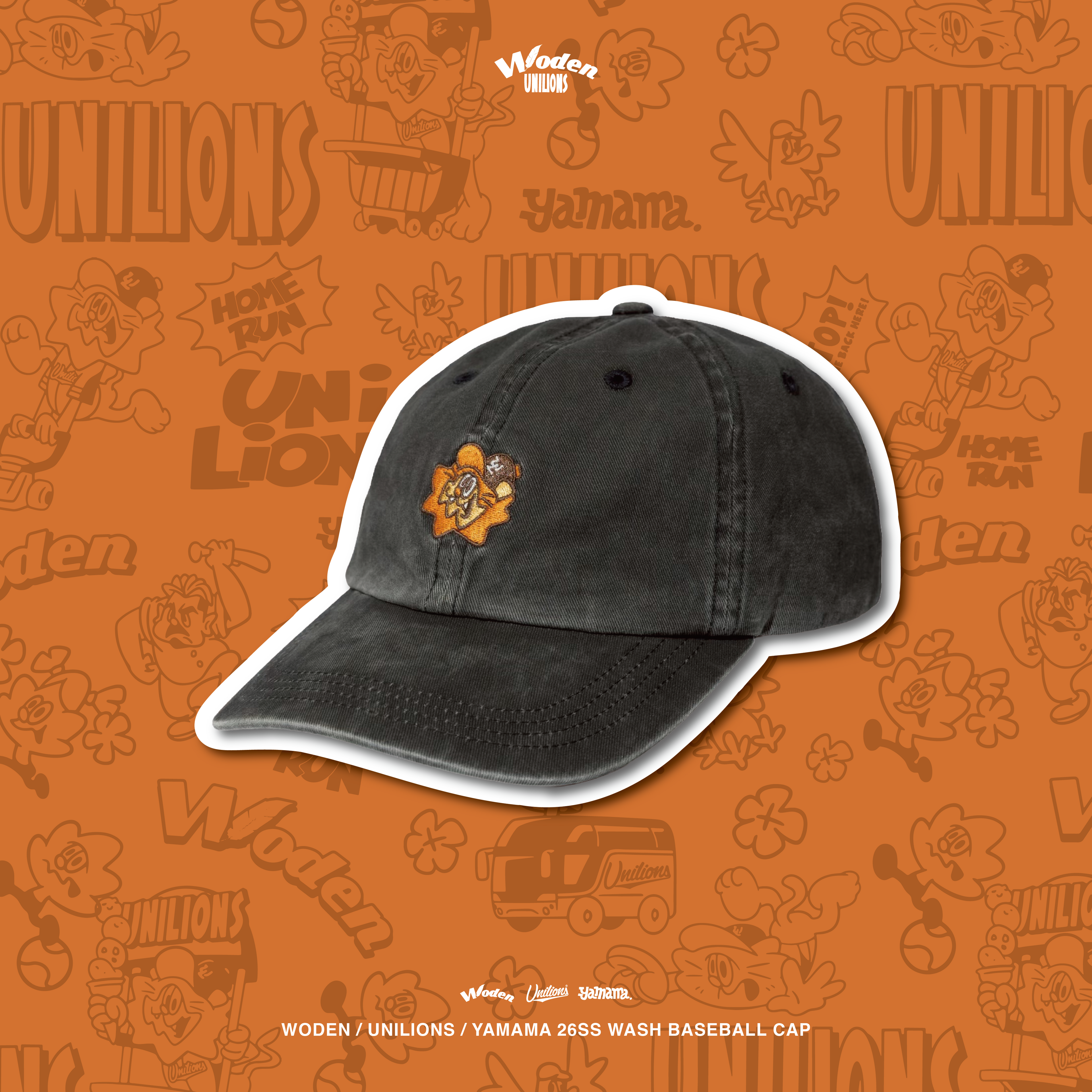 WODEN 2026 Spring & Summer 017 Unilions x Yamama Baseball Cap