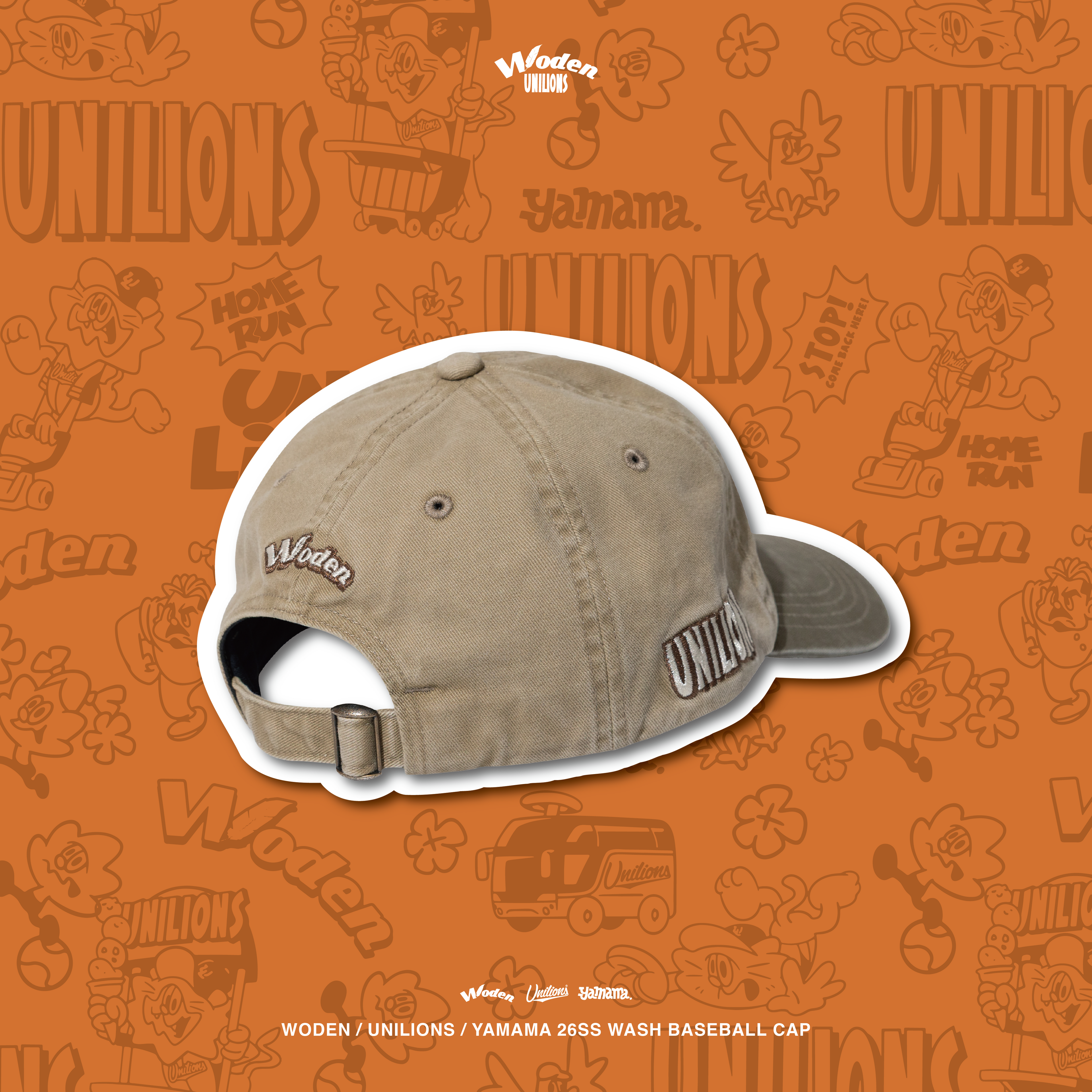 WODEN 2026 Spring & Summer 017 Unilions x Yamama Baseball Cap