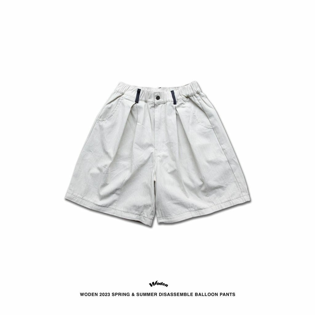 WODEN 2023 Spring & Summer 032 Disassemble Balloon pants 白