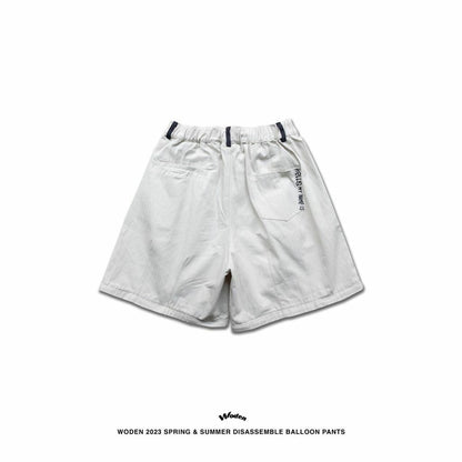 WODEN 2023 Spring & Summer 032 Disassemble Balloon pants 白