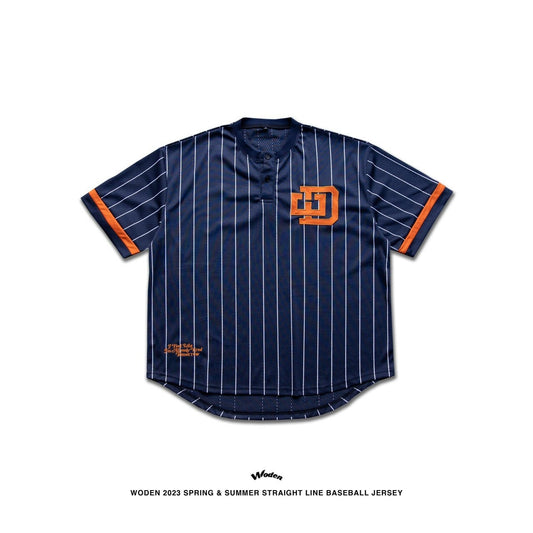 WODEN 2023 Spring & Summer 046 Straight Line Baseball Jersey