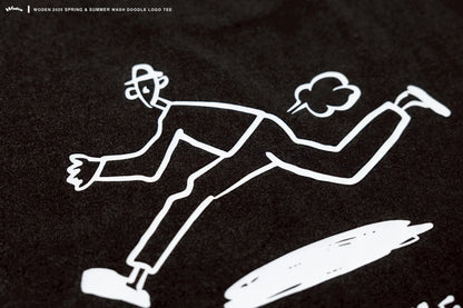 WODEN 2025 Spring & Summer 025 Wash Doodle LOGO Tee